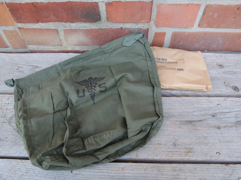 US Army Bag Patient's Effects ovp datiert 1966