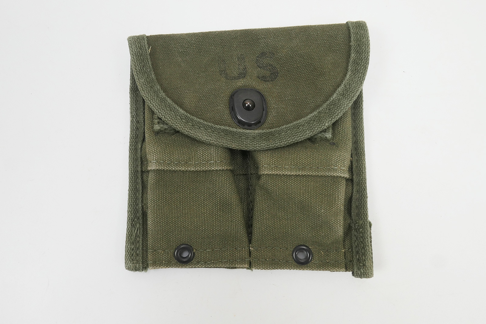 #B Original US ARMY Vietnam M1 Carbine Magazintasche Canvas Doppelmagazintasche