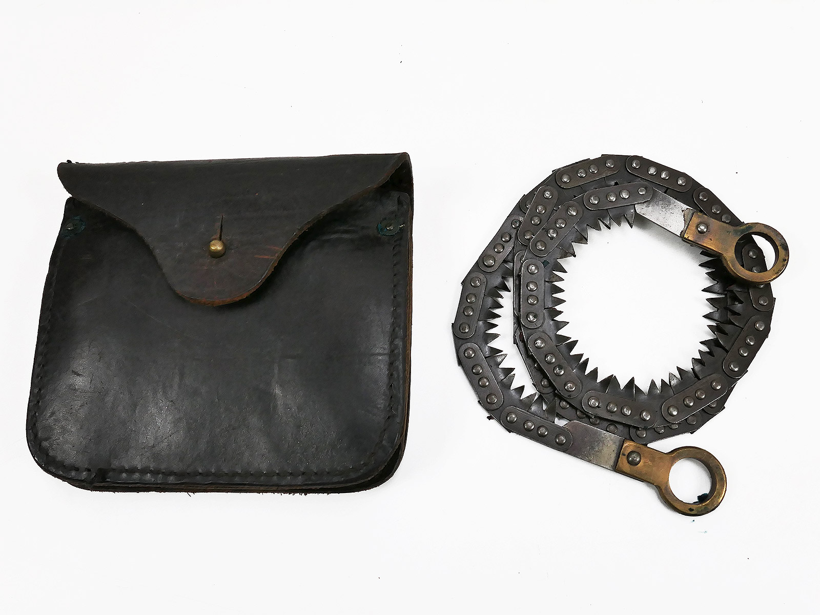 US Army WW2 Säge 1941 mit Leder Tasche / Saw