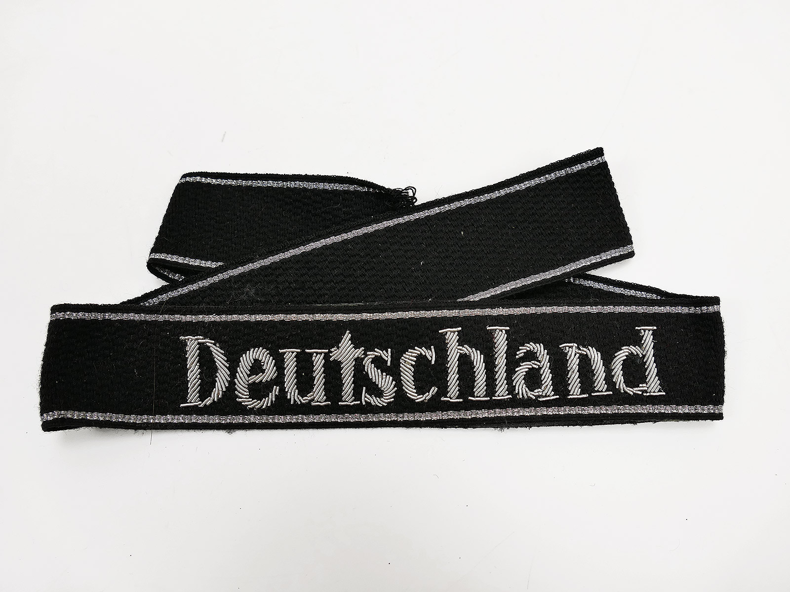 Waffen SS Ärmelband DEUTSCHLAND für Offiziere Handgestickt