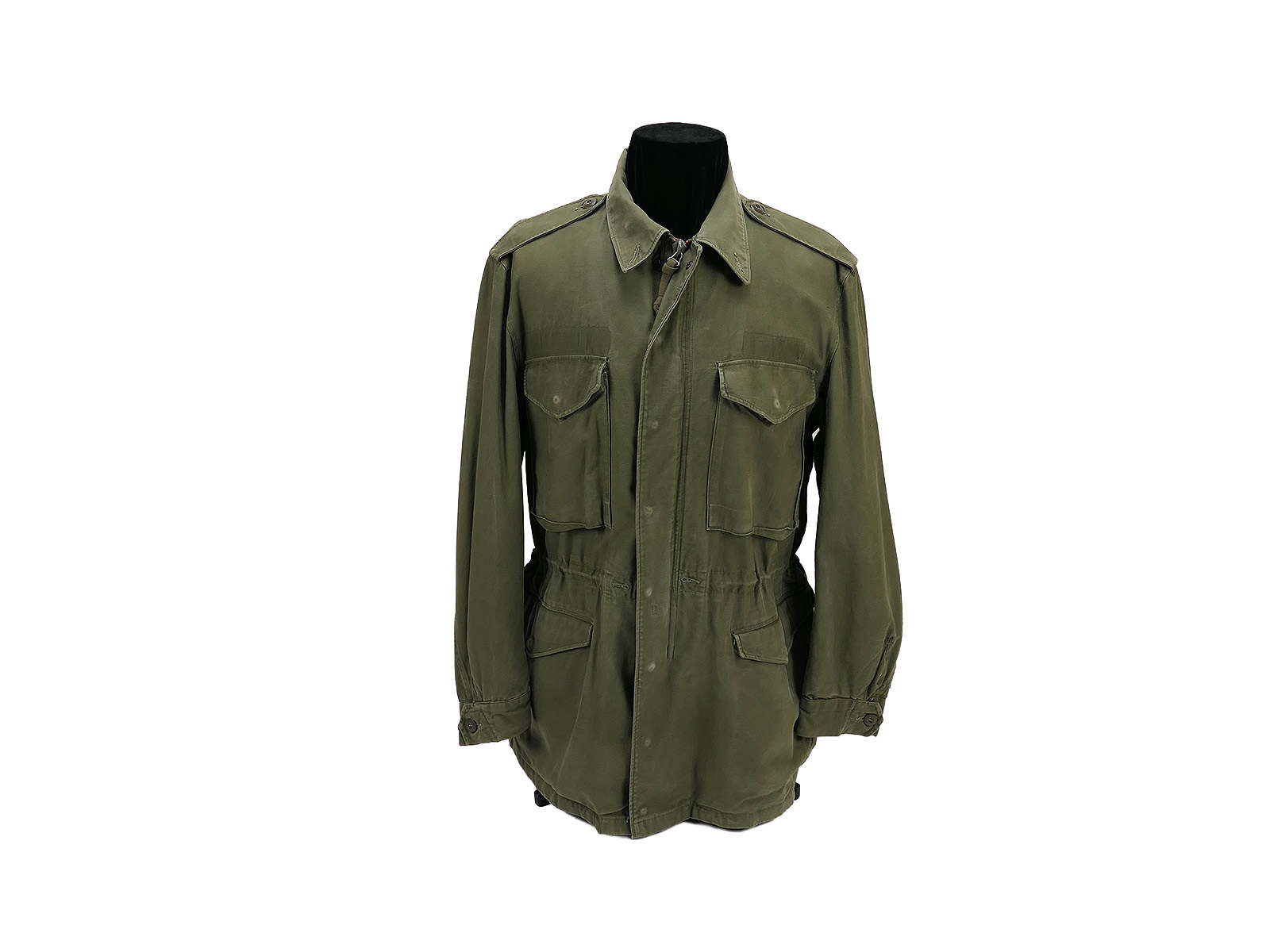 US Army M-51 Vintage Field Jacket olive Feldjacke Korea Vietnam Ära M-1951 - LARGE um 1960