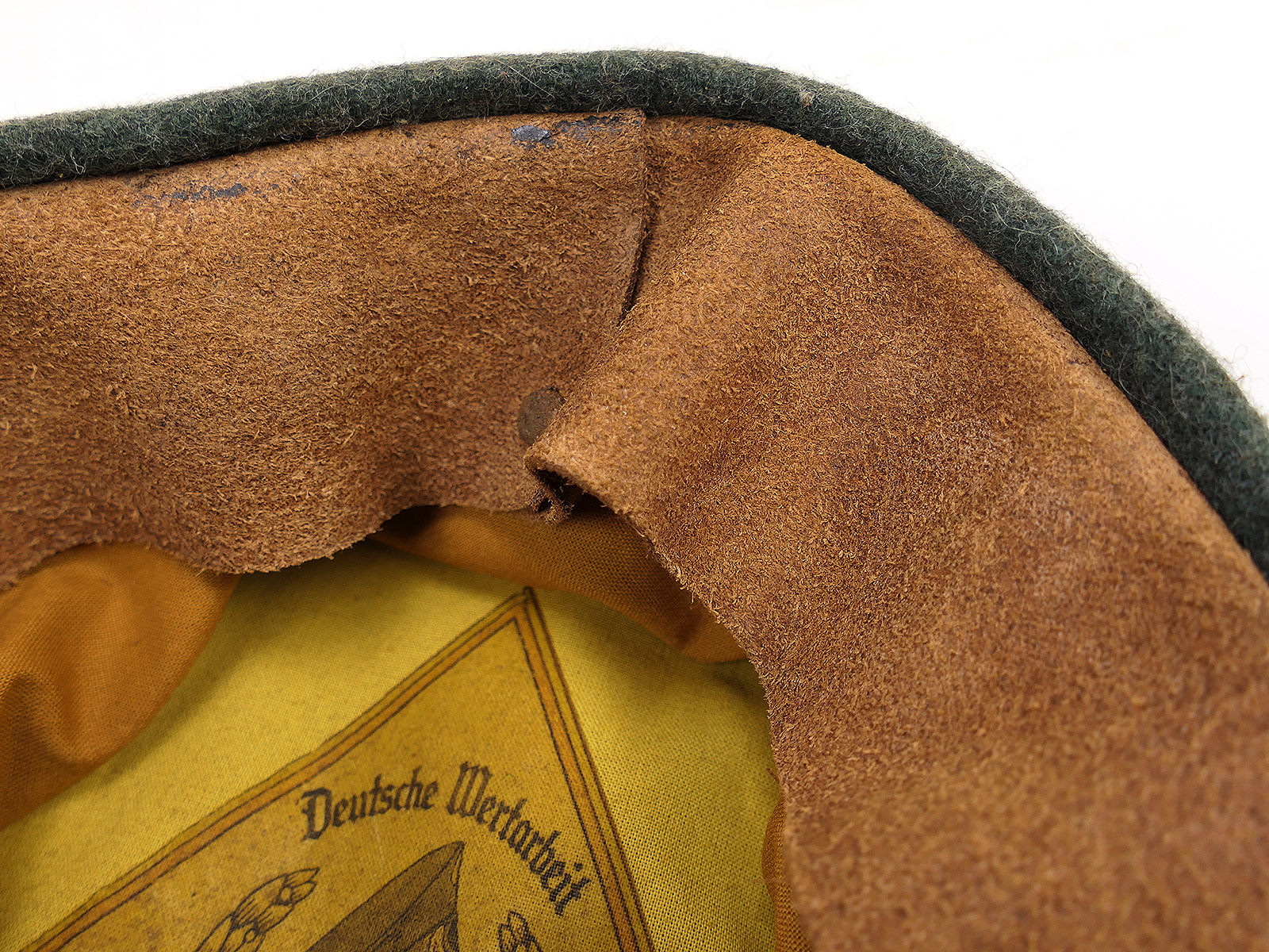 Waffen SS Schirmmütze Panzer Panzerjäger Crusher Cap Alte Art Gr.58 Tornister Knautschmütze COLLECTION BATTLE WORN