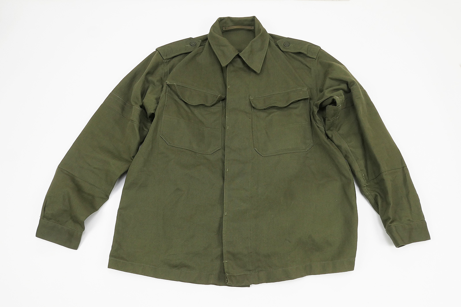 P1450047 Frühe Bundeswehr Drillich Feldbluse Feldhemd 1961 - Größe 182/96