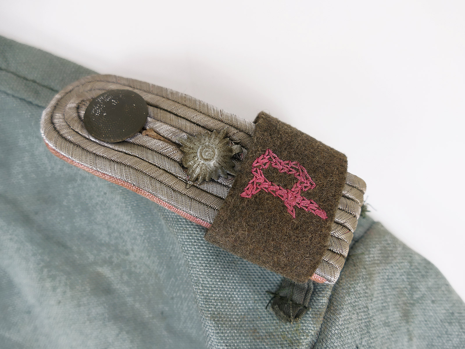 Wehrmacht M41 Offiziers Sommer Feldbluse Uniform Leutnant Panzerjäger COLLECTION BATTLE WORN