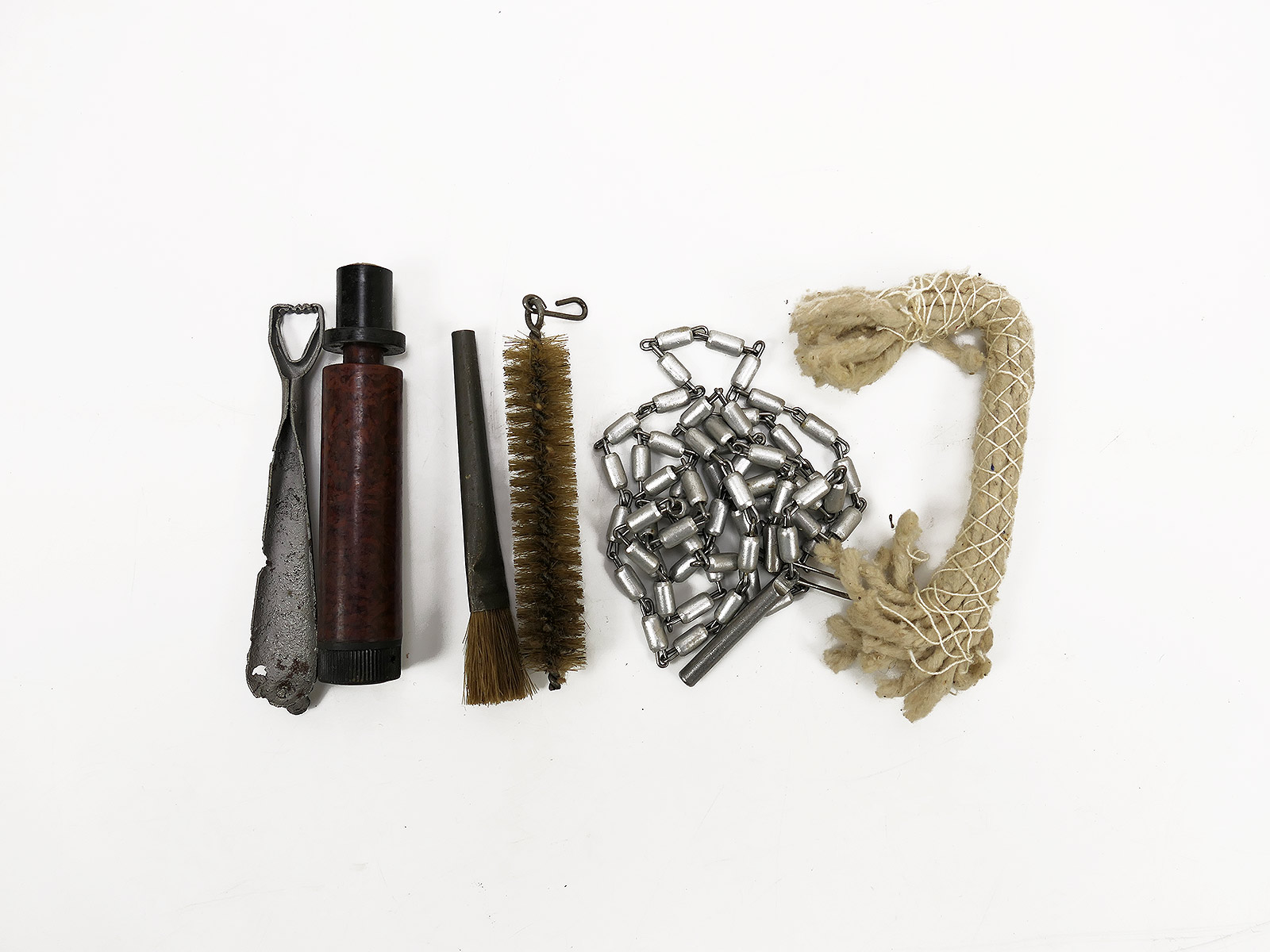 Inhalt für Reinigungsgerät RG34 Waffenreinigungsgerät Öler Kette Bürste Docht Hülsenkopfwischer