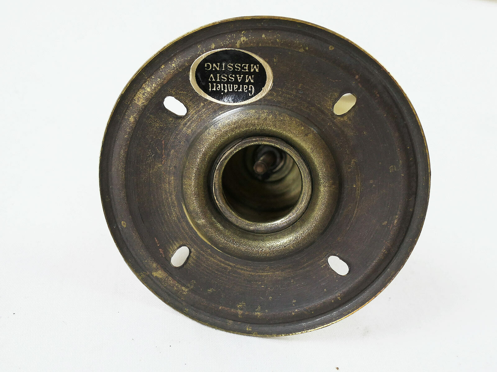 Messing Spitze Rundblatt mit Scheibe Helm Pickelhaube Ersatzteil SPIKED HELMET