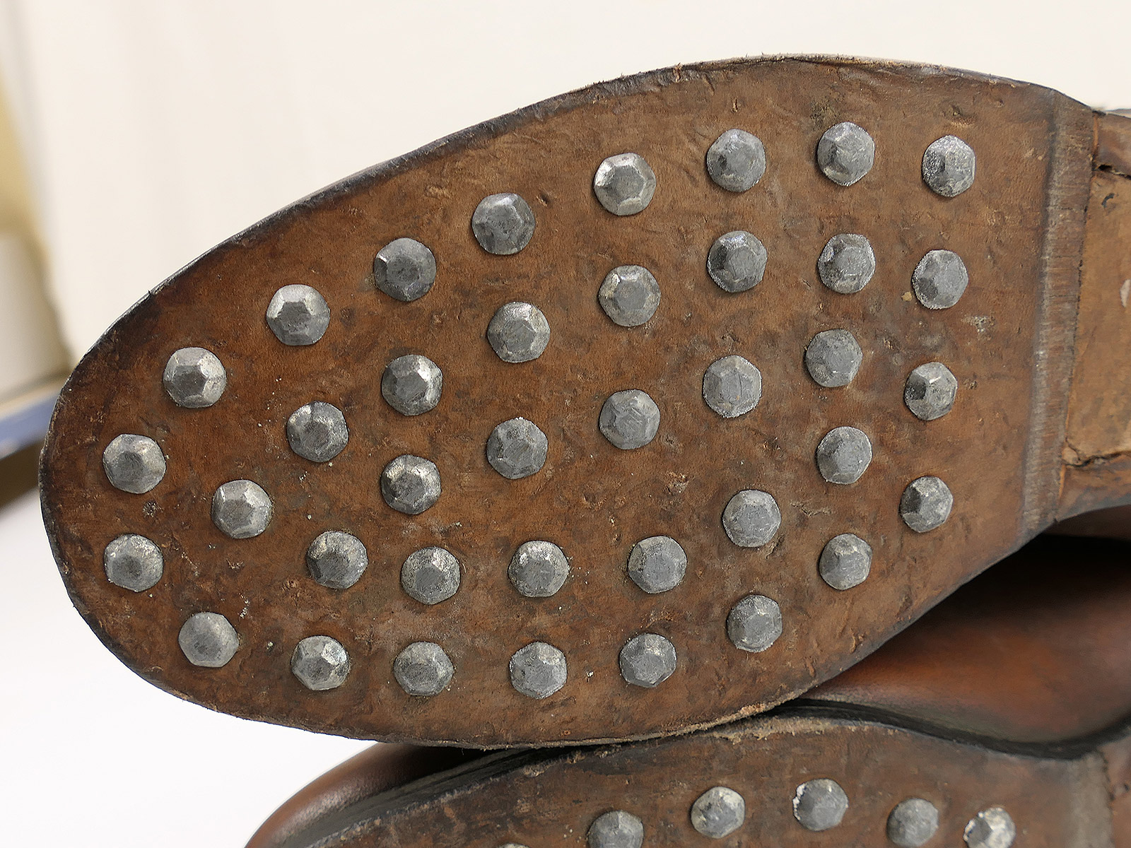 Einzelpaar - Wehrmacht DAK Tropenstiefel Hoch Afrikakorps Stiefel Gr.46 COLLECTION BATTLE WORN