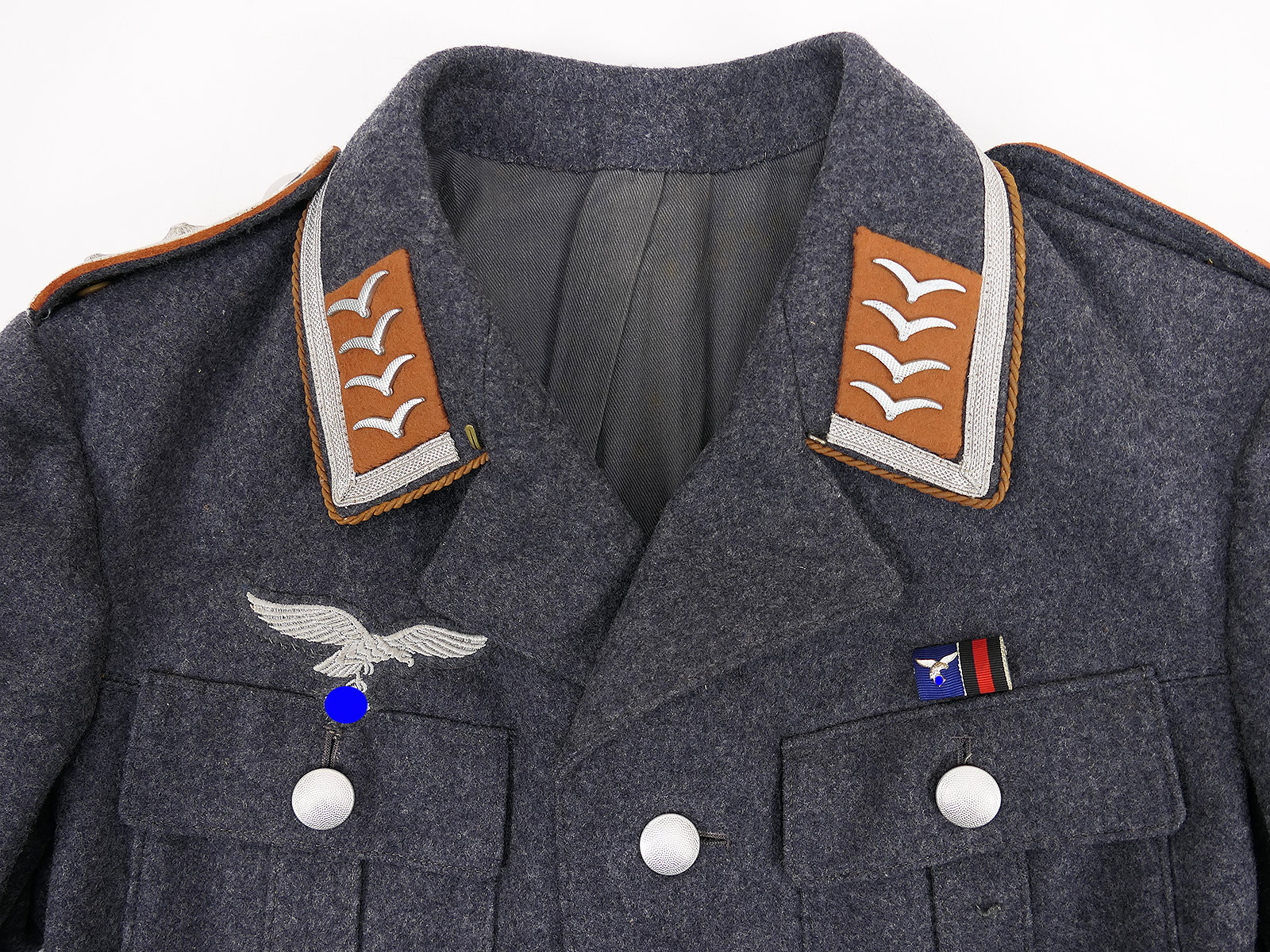 WK2 Original Luftwaffe Nachrichten Waffenrock OFw Uniform COLLECTION BATTLE WORN