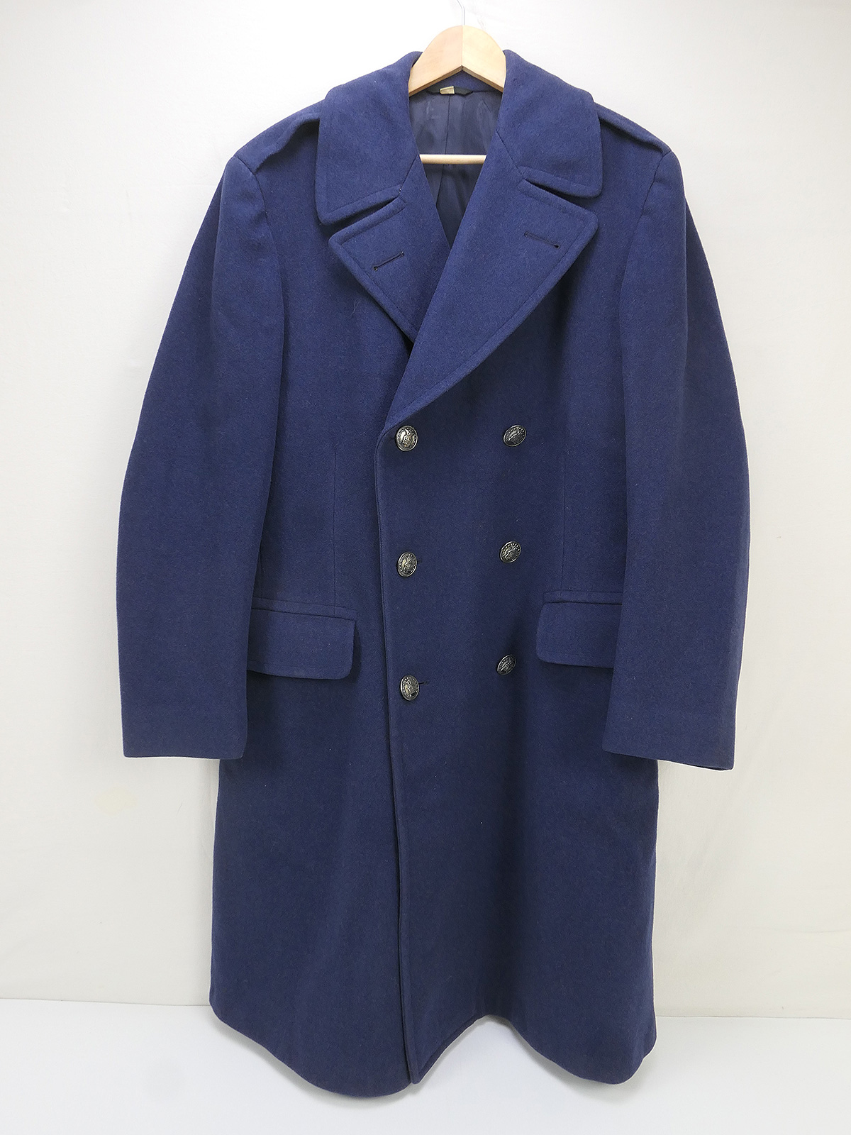 USAF Overcoat Wool Blue Berlin Air Lift Mantel Blau - 39 Long