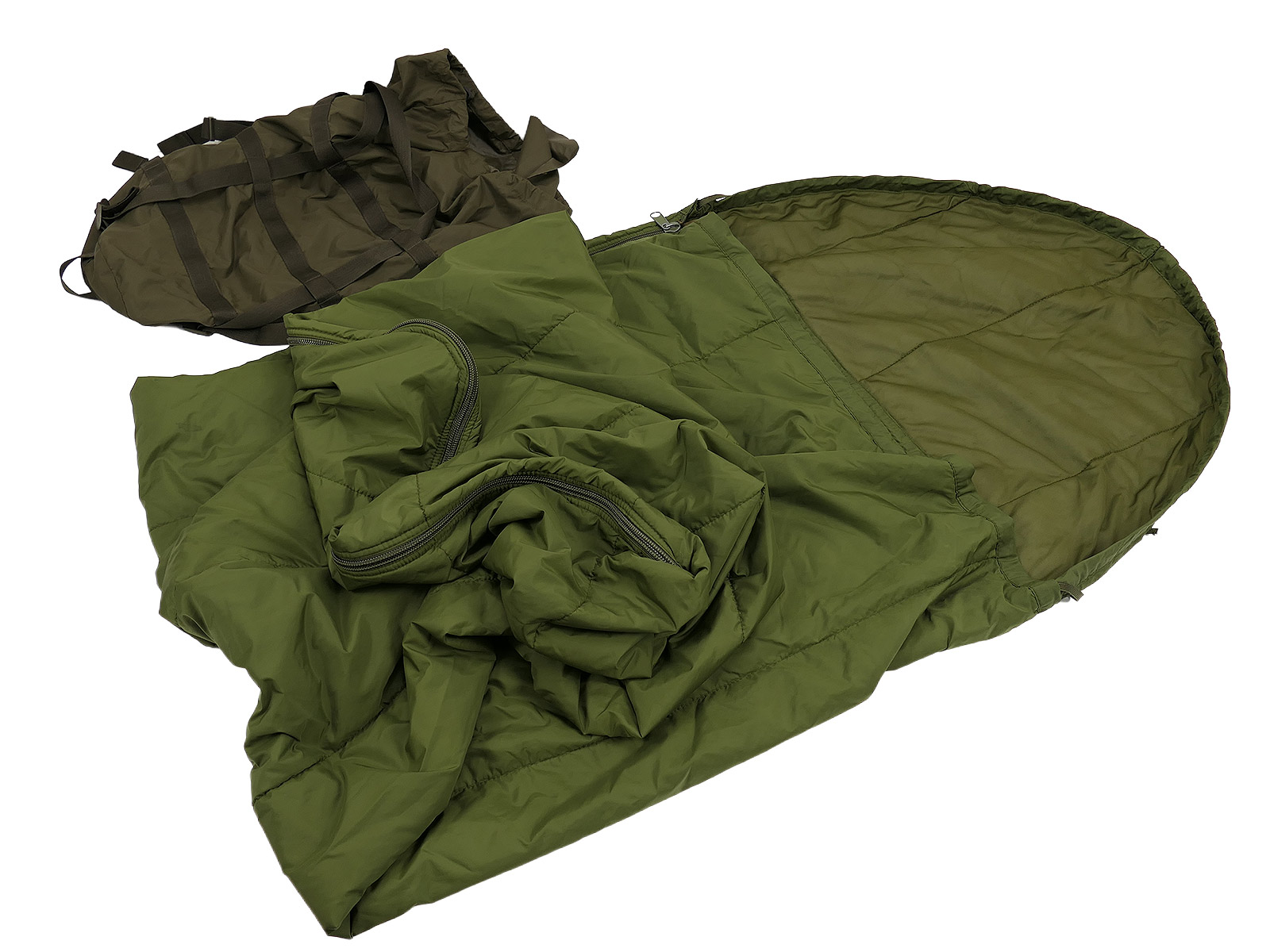 Leichter Englischer Schlafsack + Carinthia Packsack (Def.4)