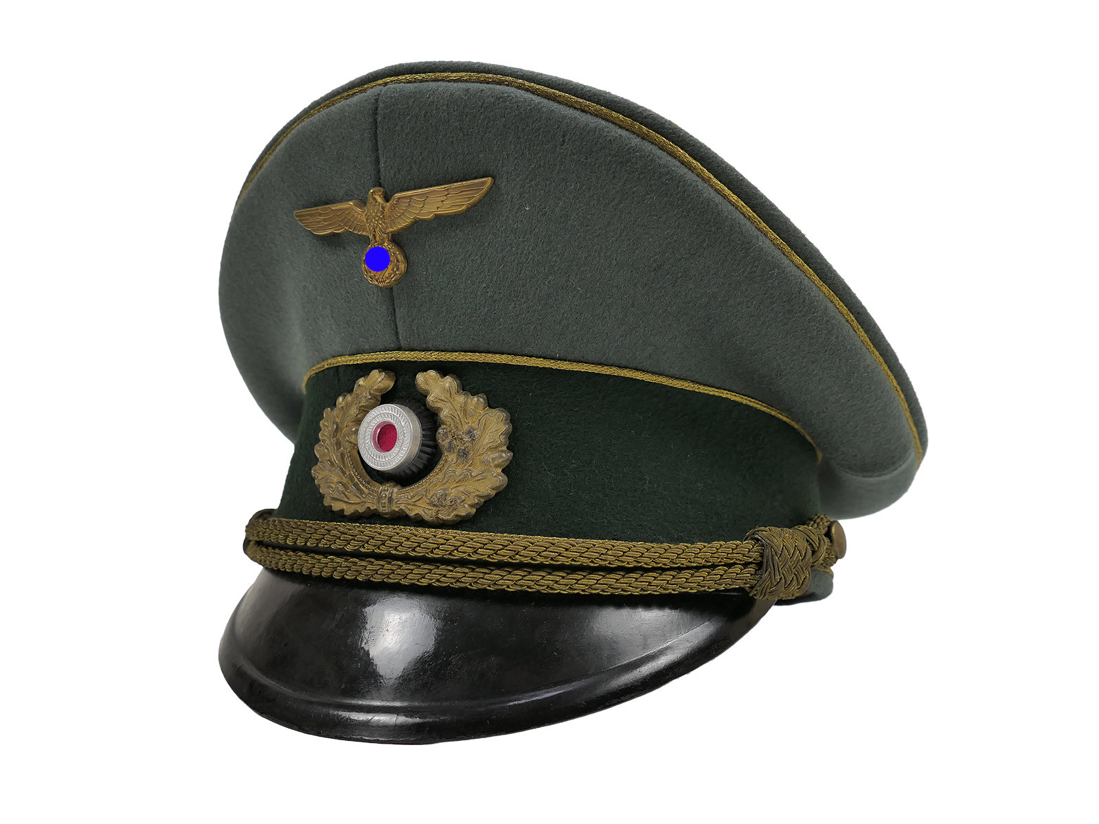 Antike Wehrmachts Schirmmütze General Gr.58 mit Top Patina COLLECTION BATTLE WORN