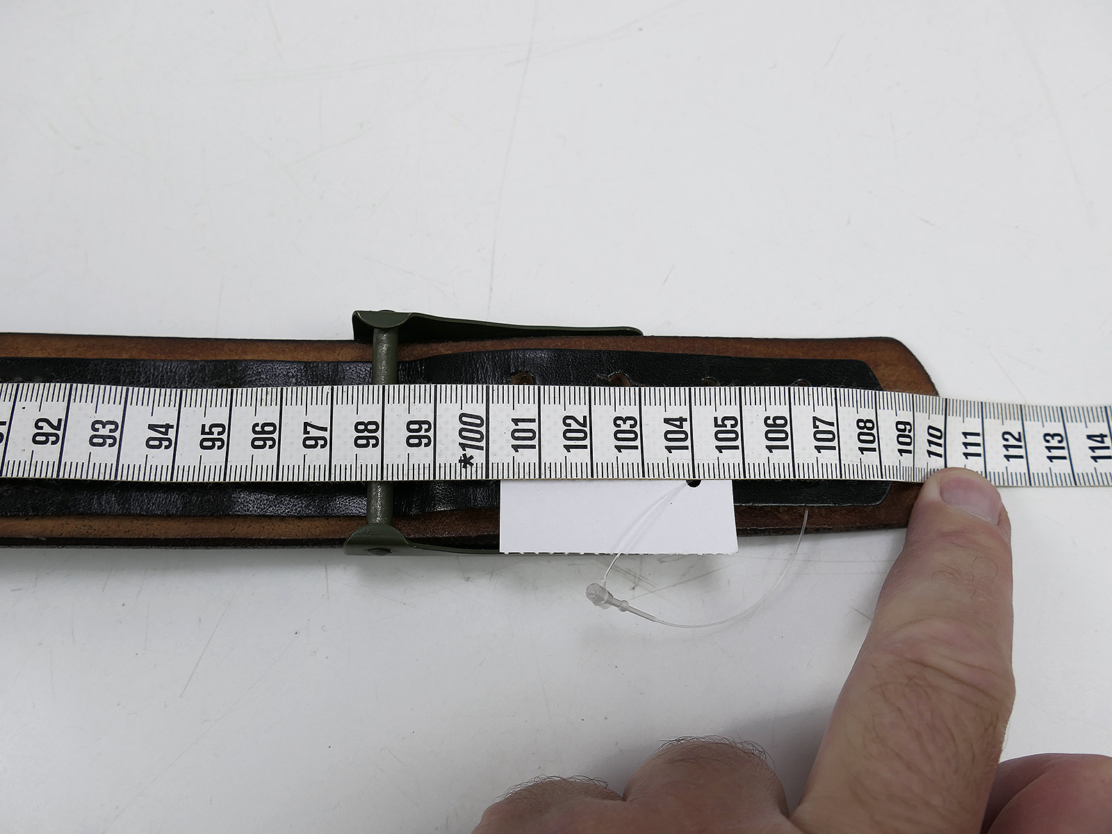 Einzelstück WK1 Preußen Koppel / Koppelriemen Lederkoppel 110cm mit Koppelschloss Gott mit uns