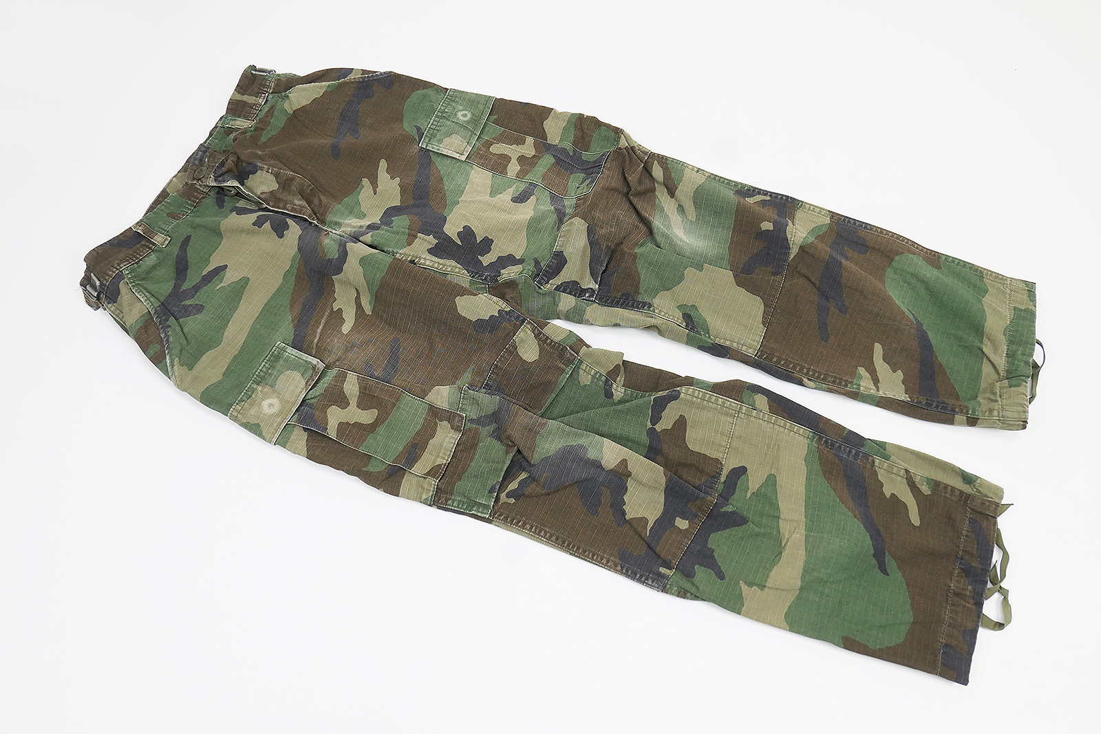 P1520199 #10 US Army BDU Feldhose Combat Trousers Camouflage Woodland Tarnhose Small short - Ripstop