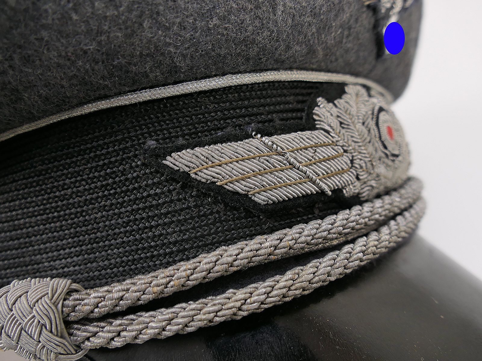 Original LUFTWAFFEN Schirmmütze Offizier mit handgestickten Effekten COLLECTION