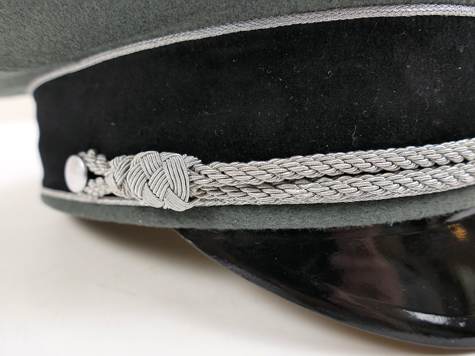 Waffen SS Schirmmütze General Gr.58 Top Museumsanfertigung mit Metall Effekten