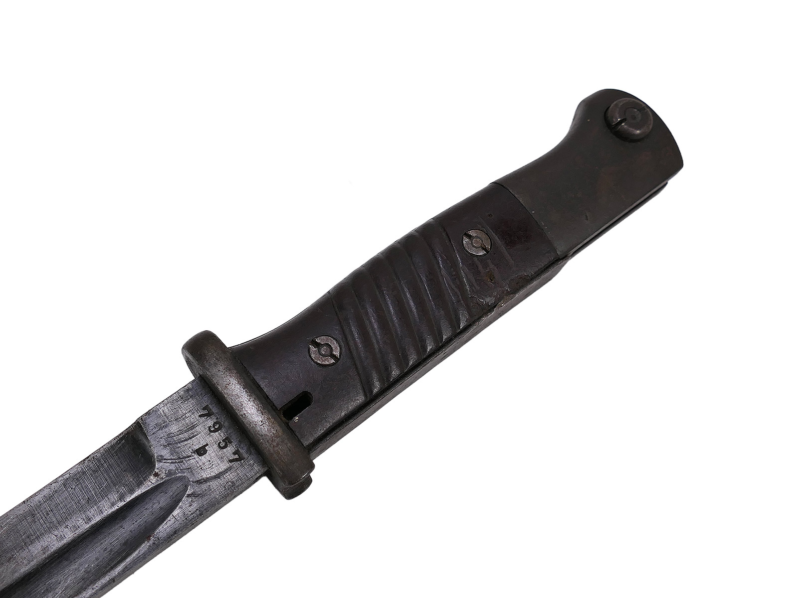 Wehrmacht Bajonett M84/98 ab 43 Karabiner K98 / Seitengewehr mit Scheide BATTLE WORN
