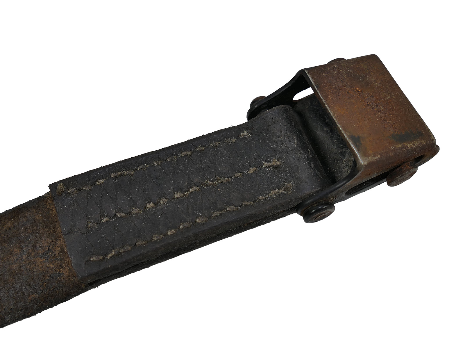 Einzelstück Wehrmacht MP40 MP38 Riemen Leder Trageriemen Waffen SS Lederriemen BATTLE WORN
