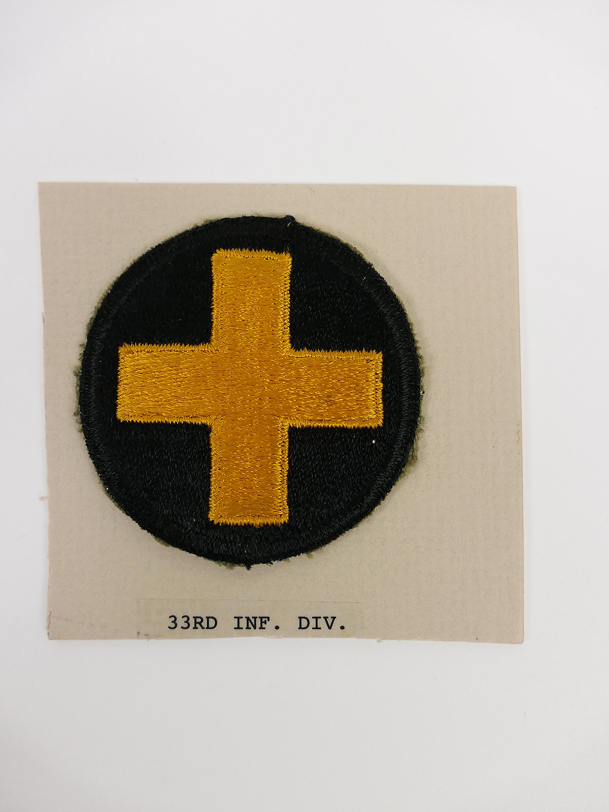 Original US ARMY WW2 Infanterie Divisionsabzeichen Patch - 33rd Infantry Division Abzeichen