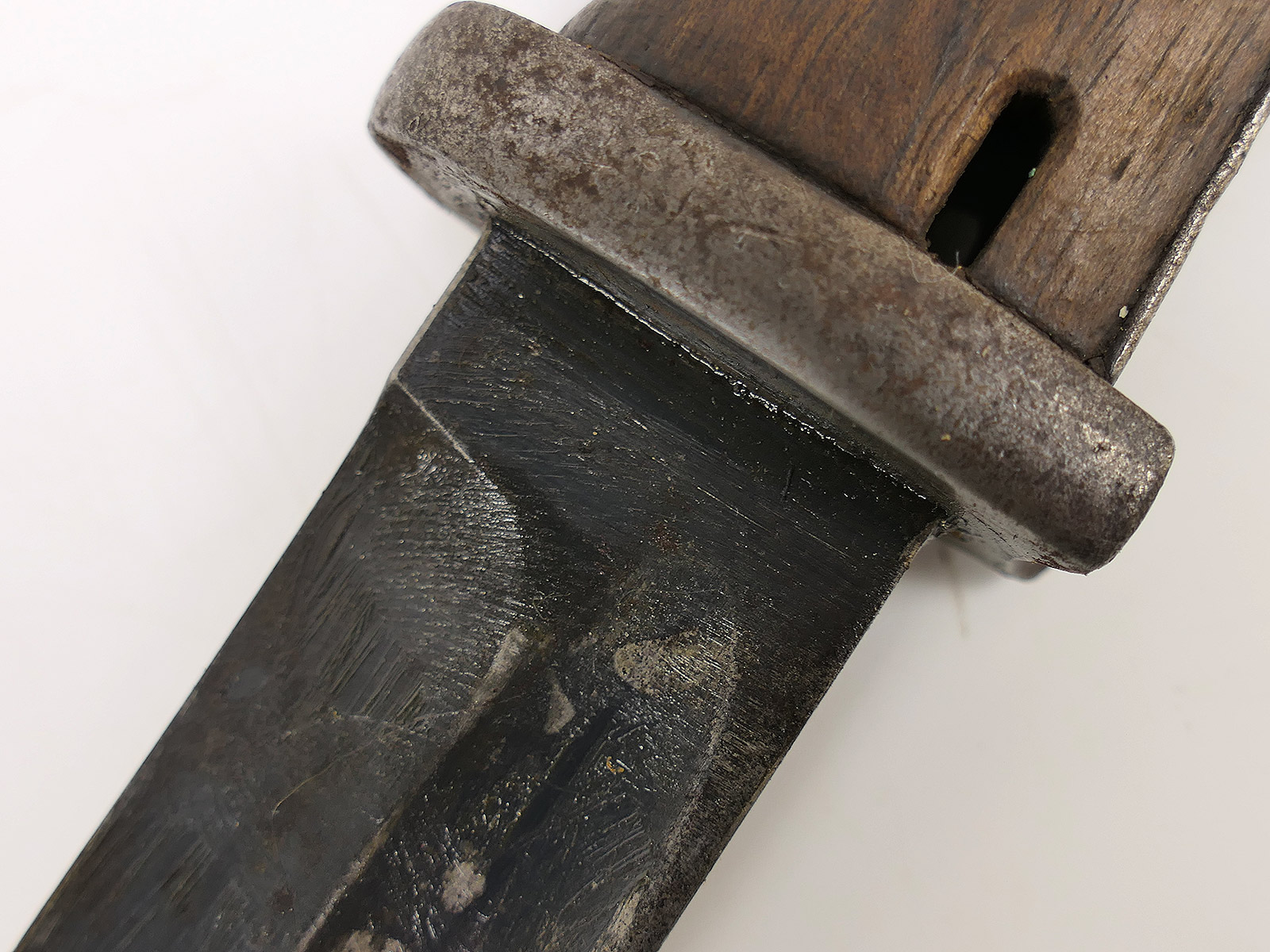 SET Wehrmacht Bajonett M84/98 Karabiner K98 / Seitengewehr mit Scheide + Koppelschuh BATTLE WORN