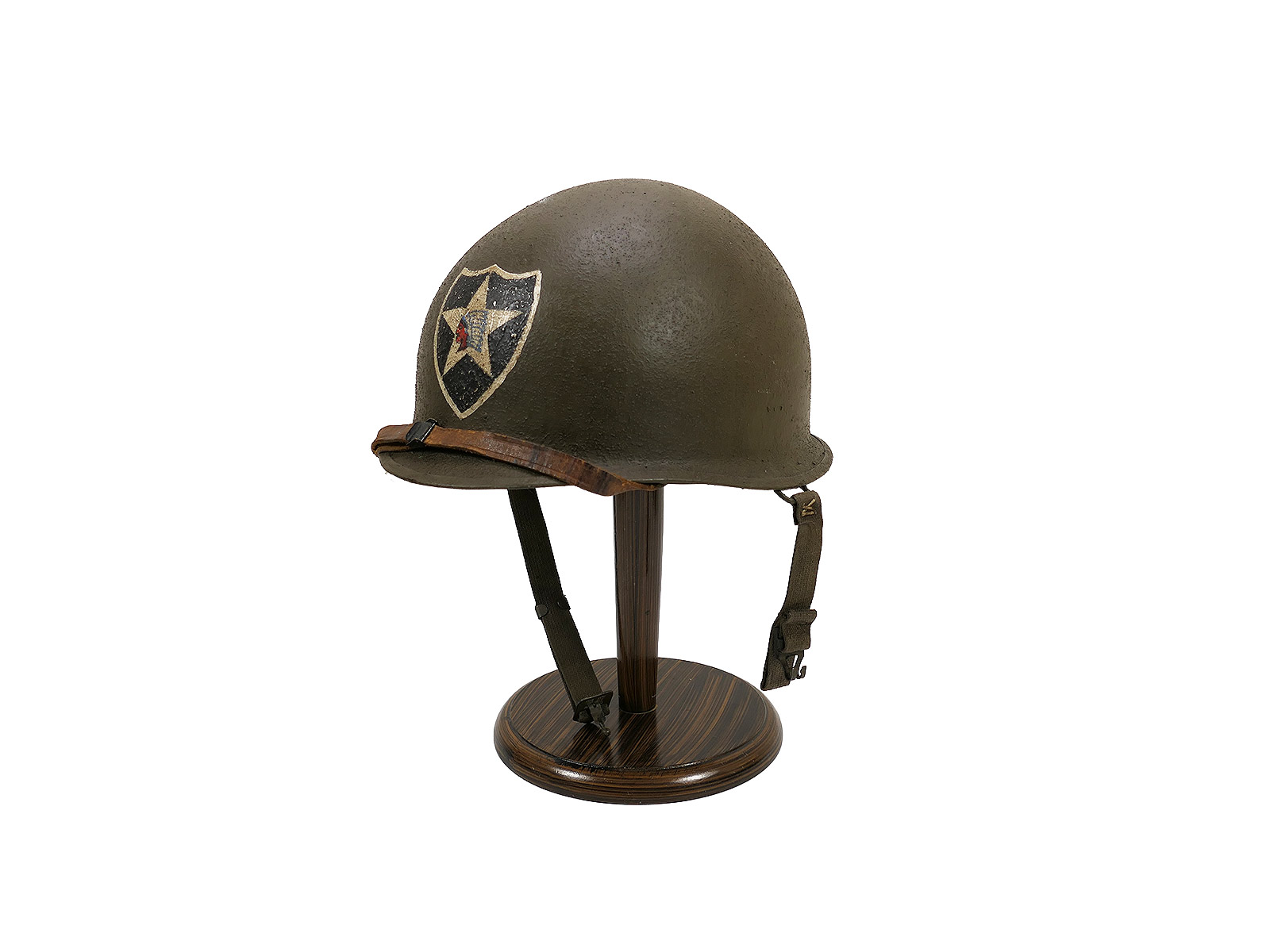 US ARMY WW2 Helmet Infantry Stahlhelm Indianhead BATTLE WORN COLLECTION