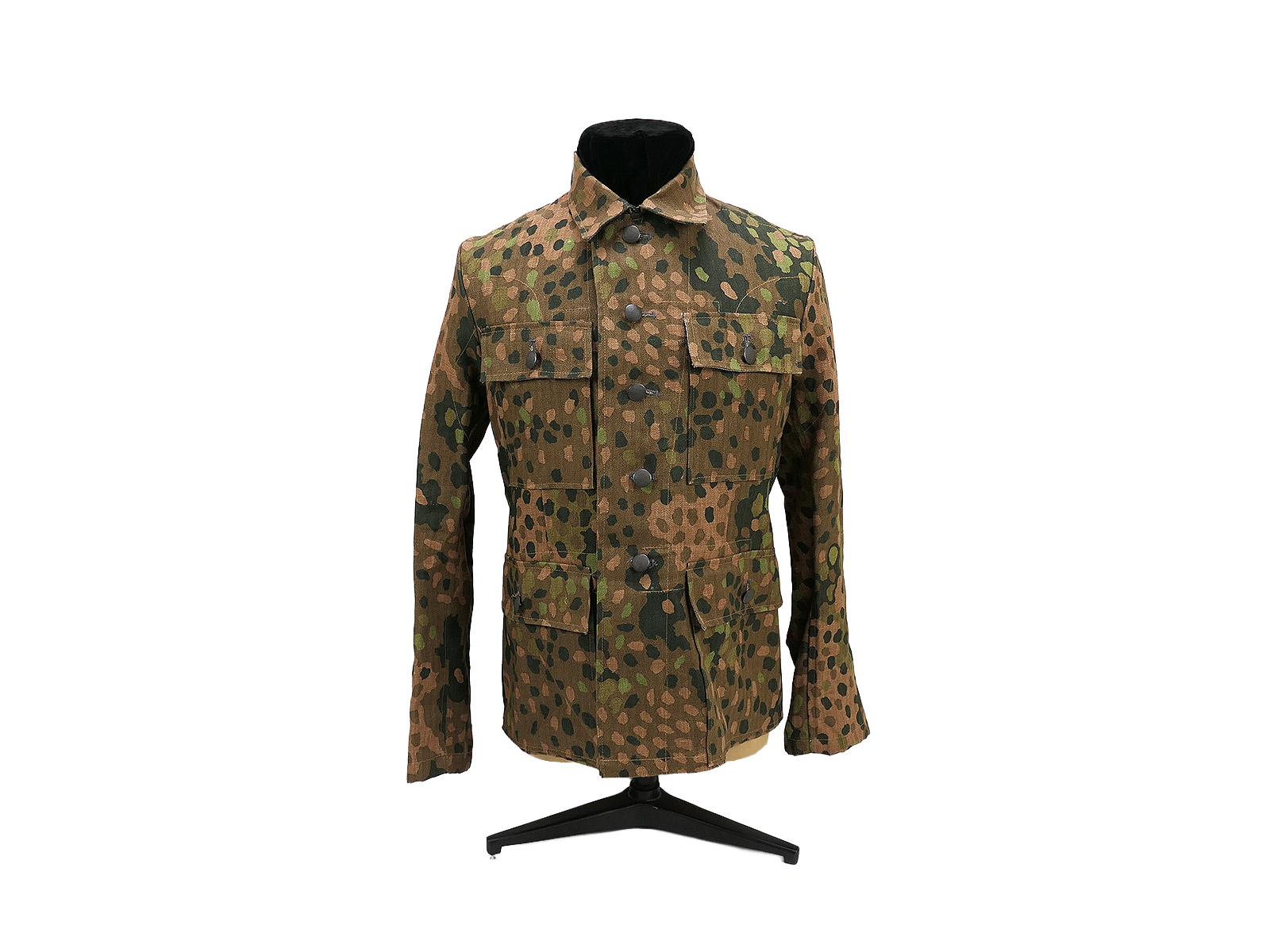 RARE Waffen SS Viertaschenrock Tarnjacke Erbsentarn Pea Dot Uniform Tunic PREMIUM Museumsanfertigung COLLECTION