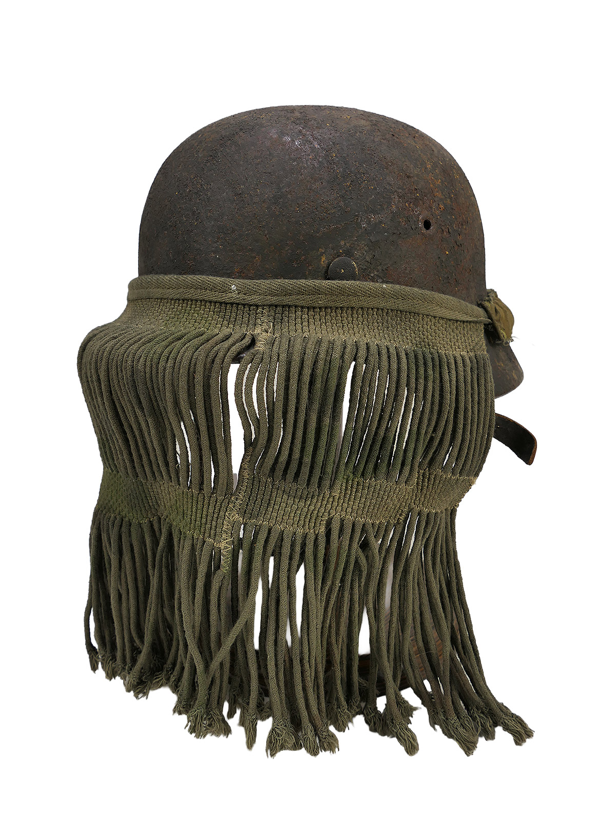 Unikat Handarbeit Waffen SS Scharfschützen Tarnschleier Museumsanfertigung Gesichtstarnung COLLECTION