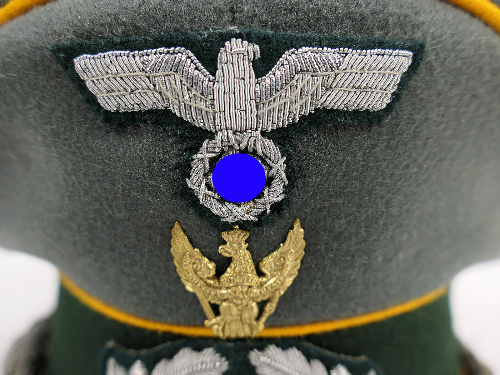 Wehrmacht Schirmmütze Offizier Kavallerie Regiment 6 mit Schwedter Adler Gr.56 Premium Museumsanfertigung COLLECTION