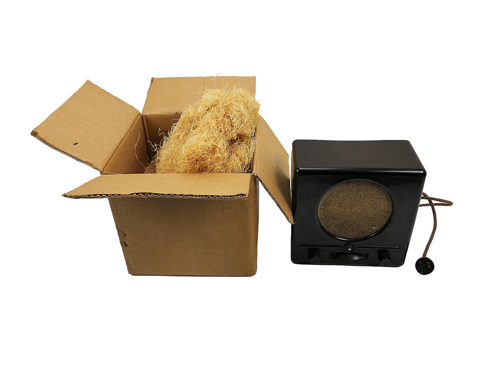 Wehrmacht Volksempfänger Kleinempfänger DKE 38 Radio TE KA DE mit Original Versandkarton