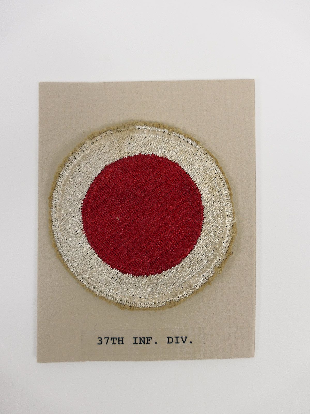 Original US ARMY WW2 Infanterie Divisionsabzeichen Patch - 37th Infantry Division Abzeichen