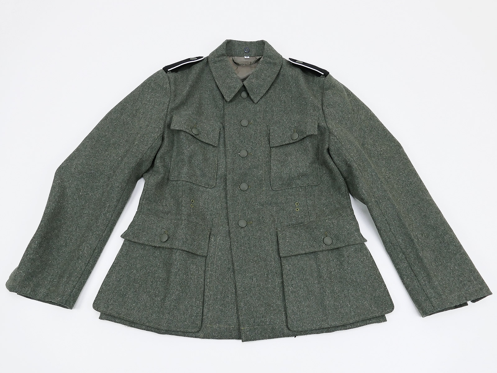 P1368768 Waffen SS  M43 Feldbluse (2-Loch) Uniform Feldjacke *Grade Taschenpatte*