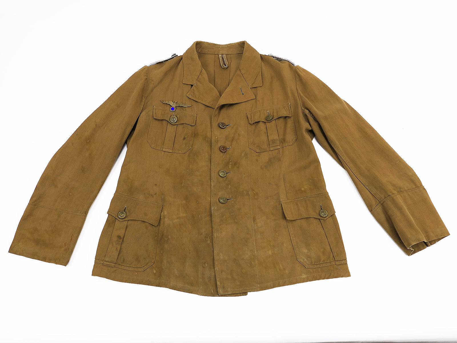 Original Tropenfeldbluse Kriegsmarine Uniformjacke Dunker & Stachowski Hamburg COLLECTION