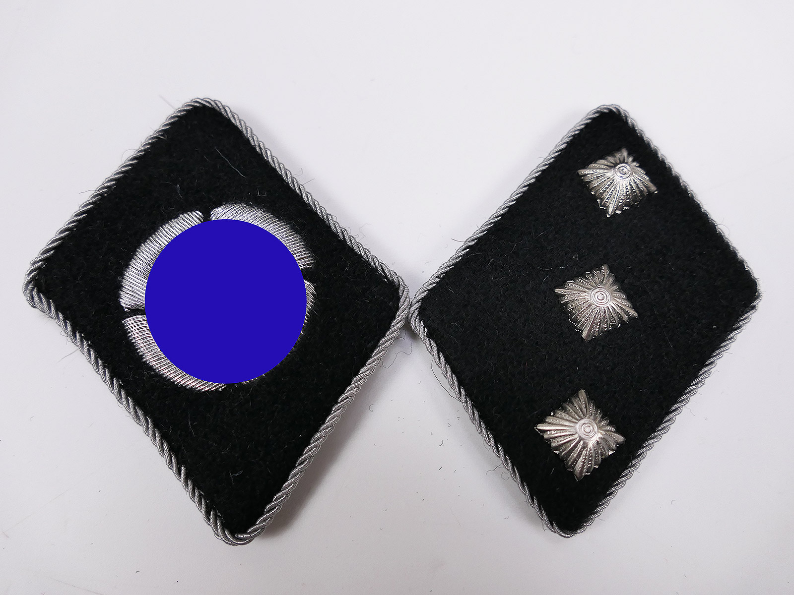 Waffen SS Kragenspiegel Untersturmführer 11. Waffen Pz. Gren. Div. NORDLAND für Feldbluse Uniform