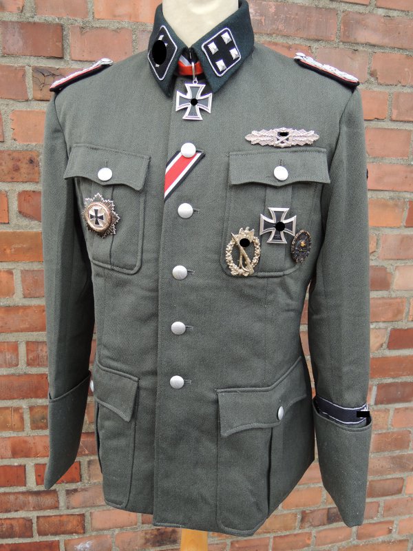 4454-01 Beispiel für eine Elite Uniformjacke M36 Offizier nach Vorlage / Drehbuch / Filmrequisite