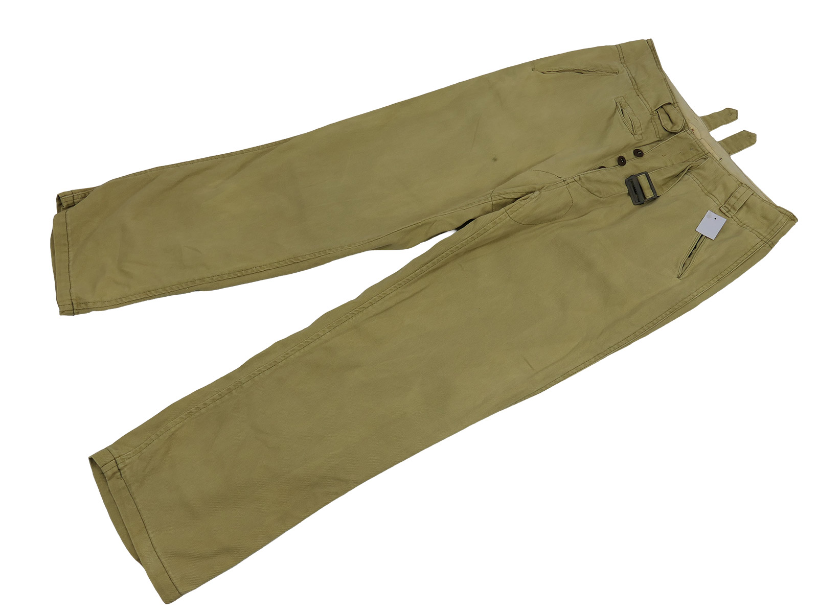 Einzelstück Luftwaffe LW DAK Hose ausgeblichen Tropen Tropenhose mit Maßen BATTLE WORN