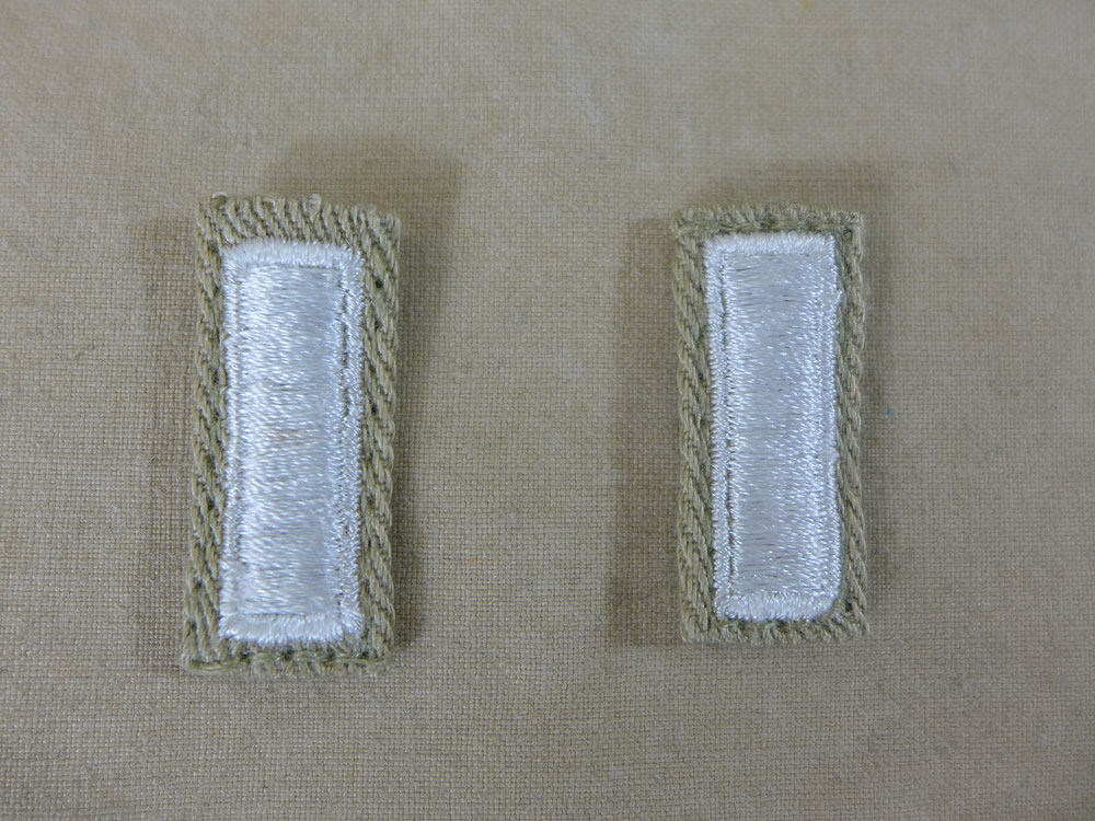 US WW2 Ranks First Lieutenant Officer Rank badges Leutnant Offizier Abzeichen