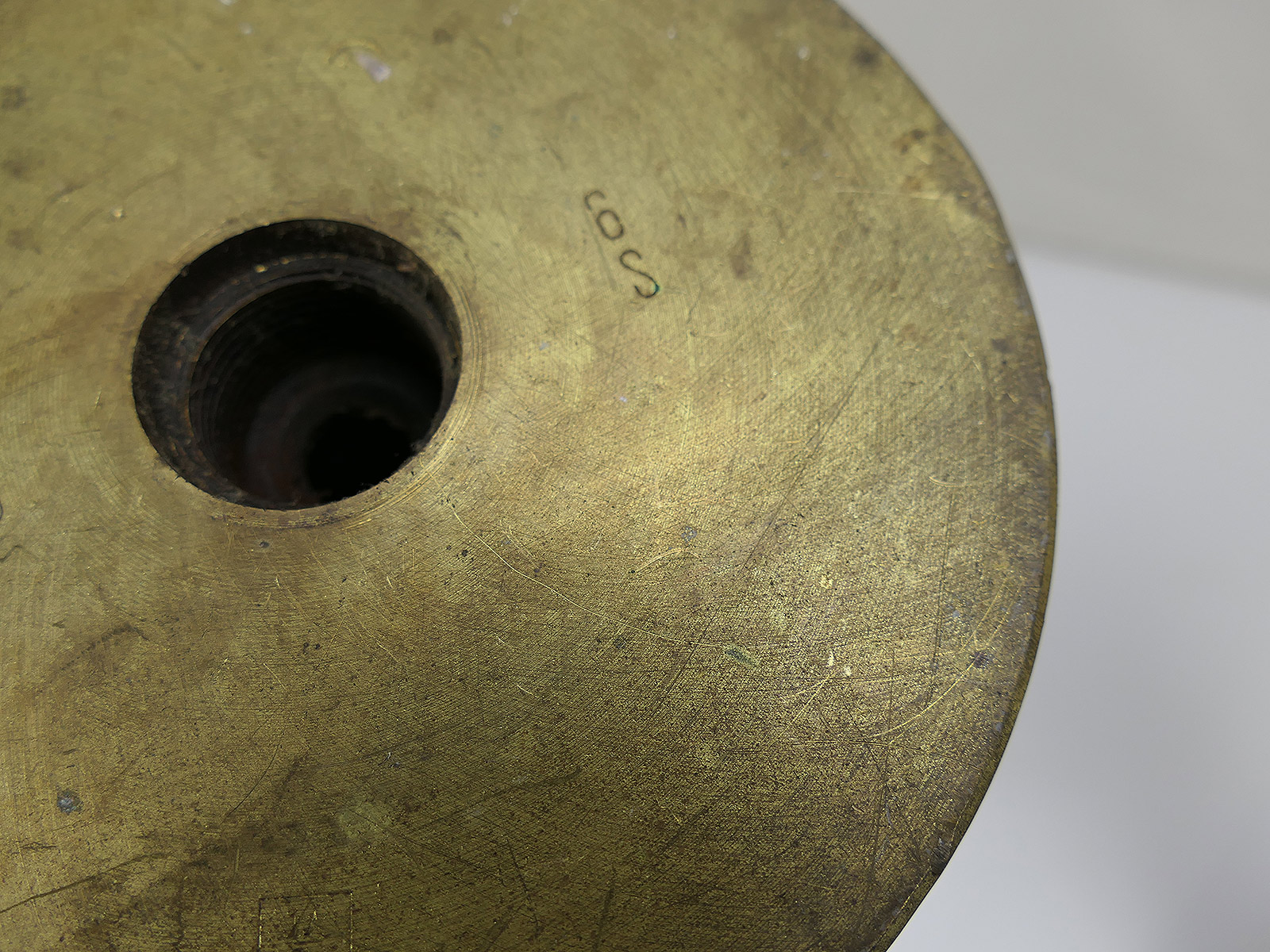 Original Munitionshülse 105mm Messing Hülse Kartusche Panzer 8.5kg Deko Schirmständer COLLECTION