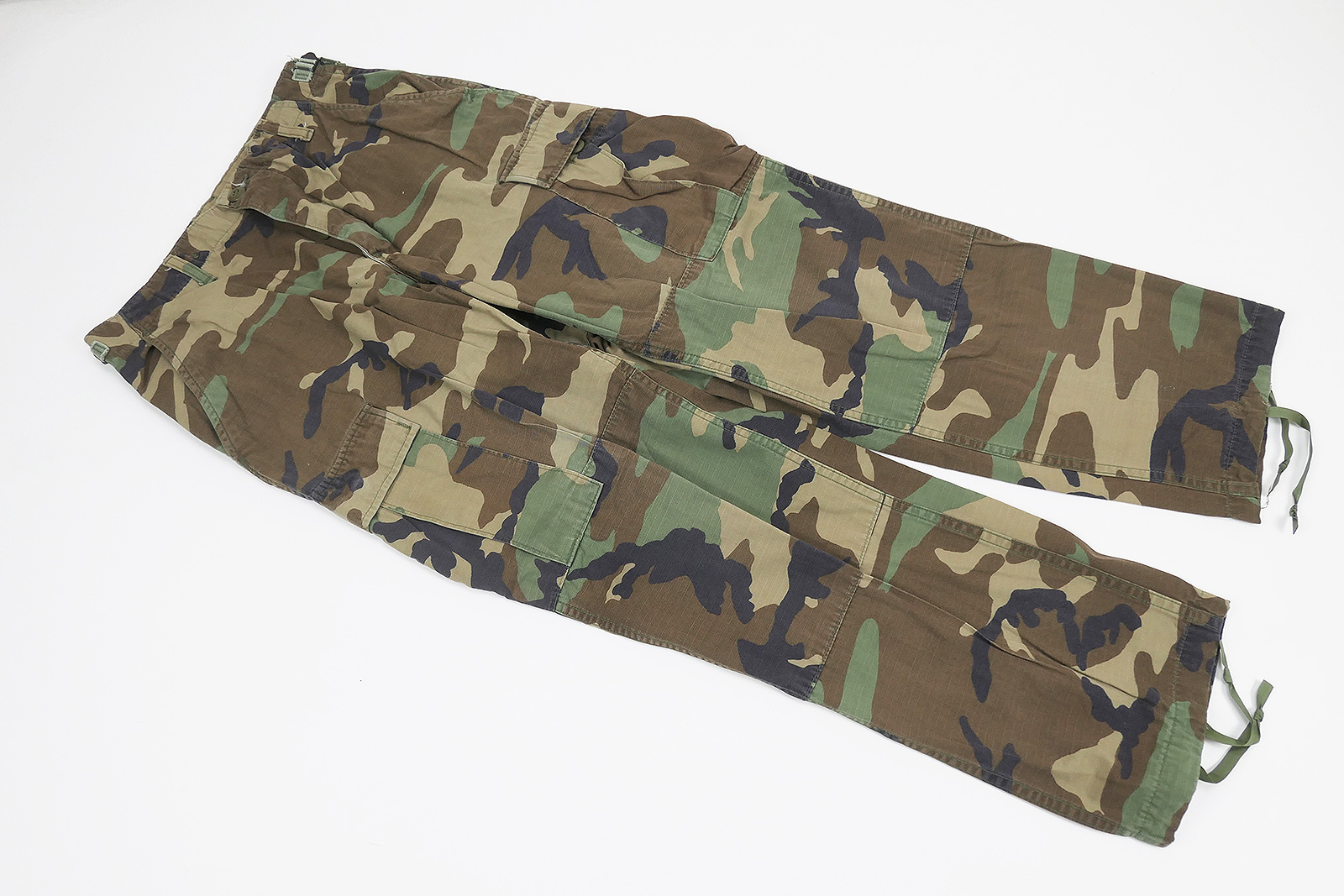 P1520240 #17 US Army BDU Feldhose Combat Trousers Camouflage Woodland Tarnhose Small Short - Ripstop