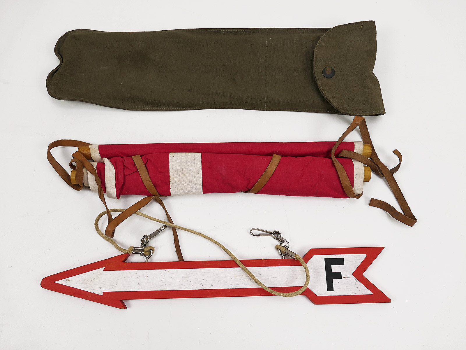 #22 Typ Wehrmacht Funk Fernmelde Pfeil Kennzeichnung Fernmeldeflagge Funk Fahne