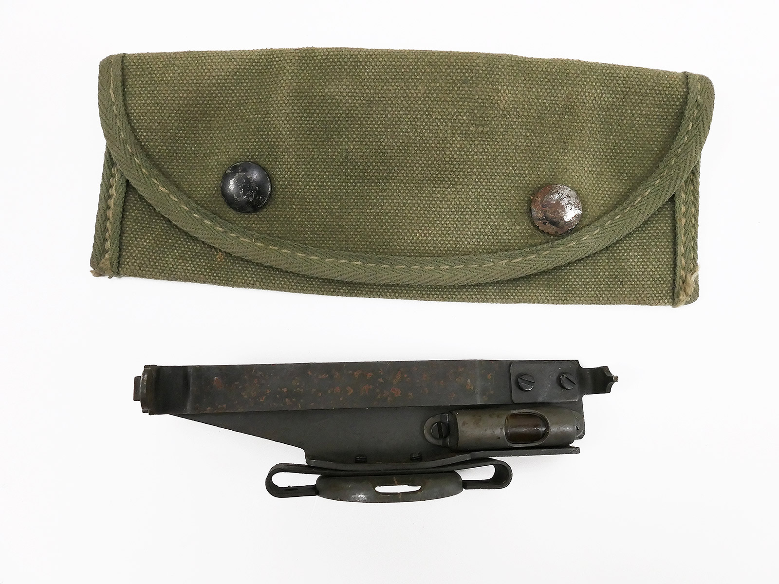 US ARMY TOOL M15 Garand M1 Rifle Sight Grenade Launcher Visier Aufsatz + Pouch Case Carrying