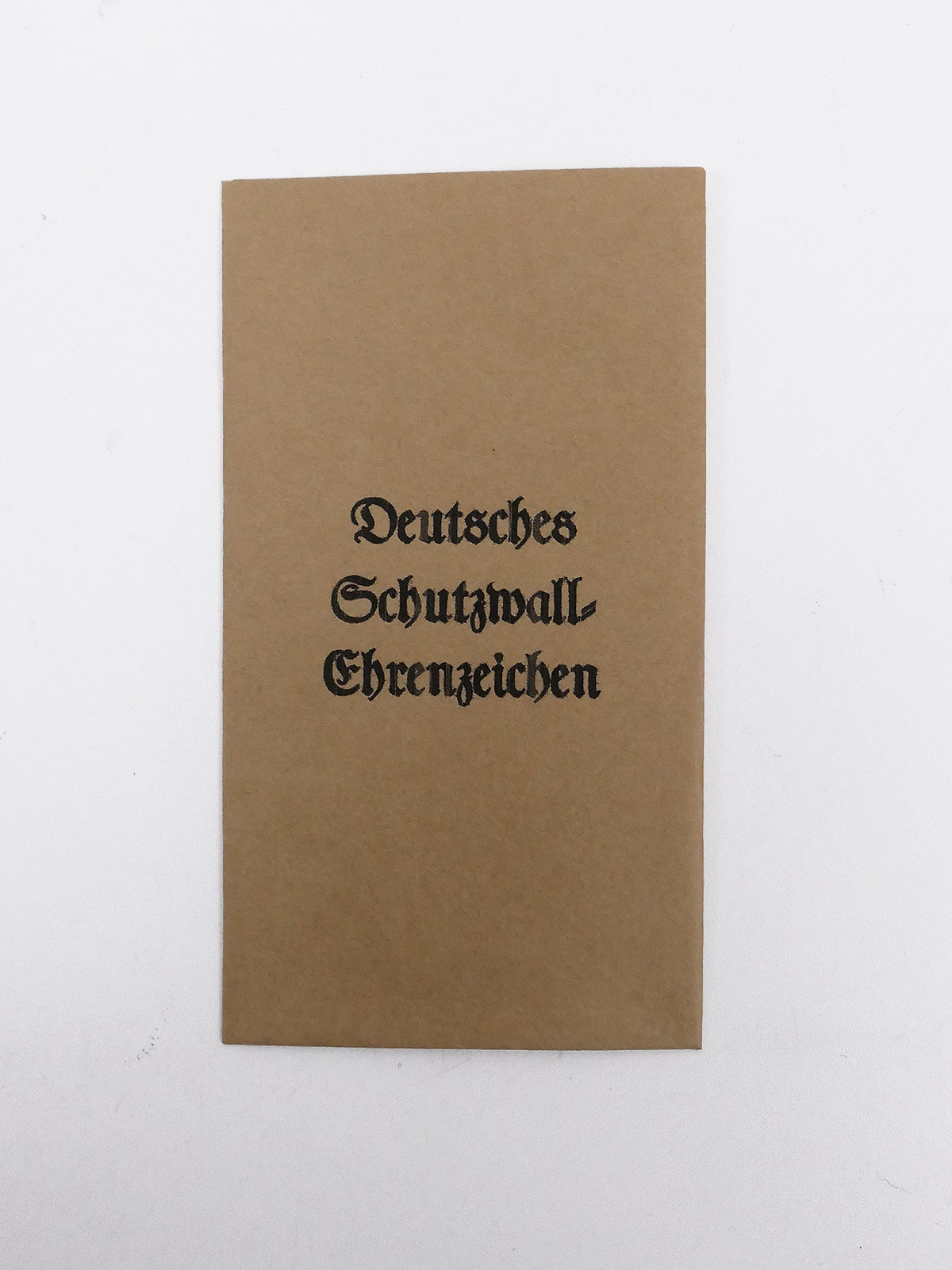 Verleihungstüte für Orden + Auszeichnungen - Deutsches Schutzwall Ehrenzeichen