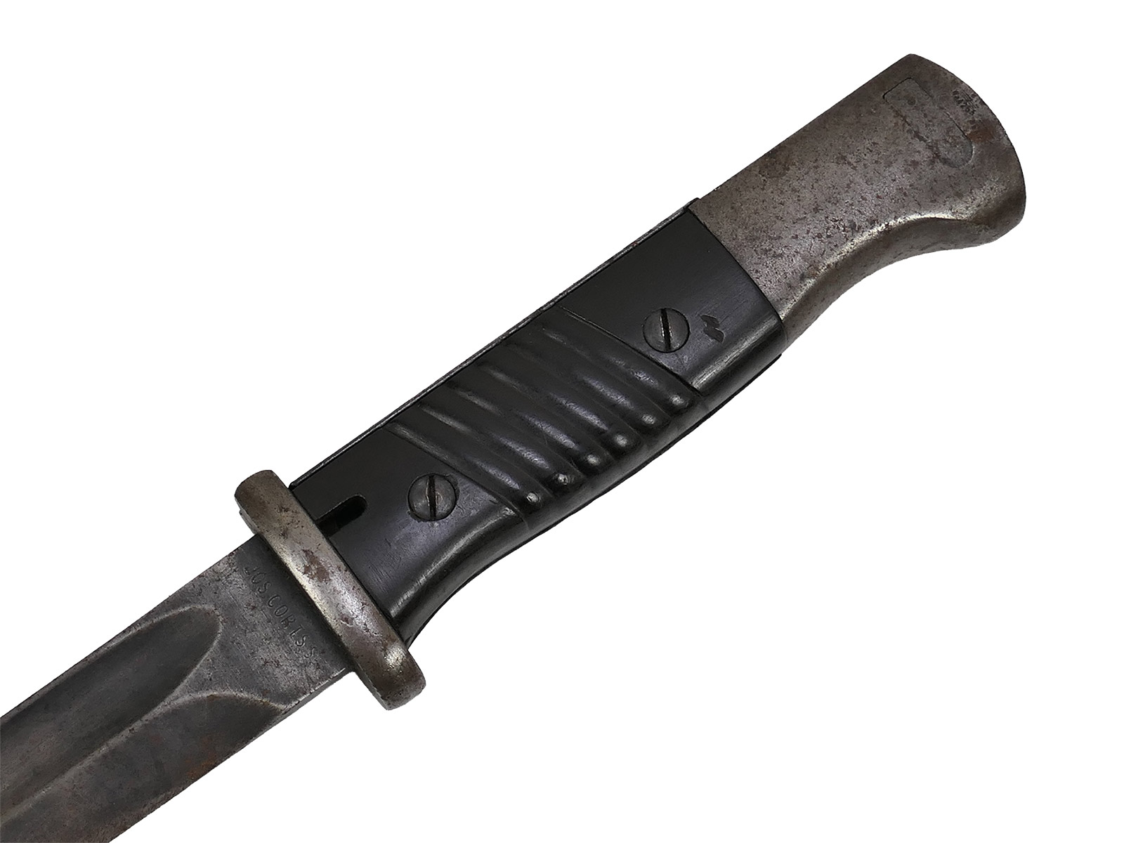 Wehrmacht Bajonett M84/98 Jos Corts 1940 Karabiner K98 / Seitengewehr mit Scheide BATTLE WORN