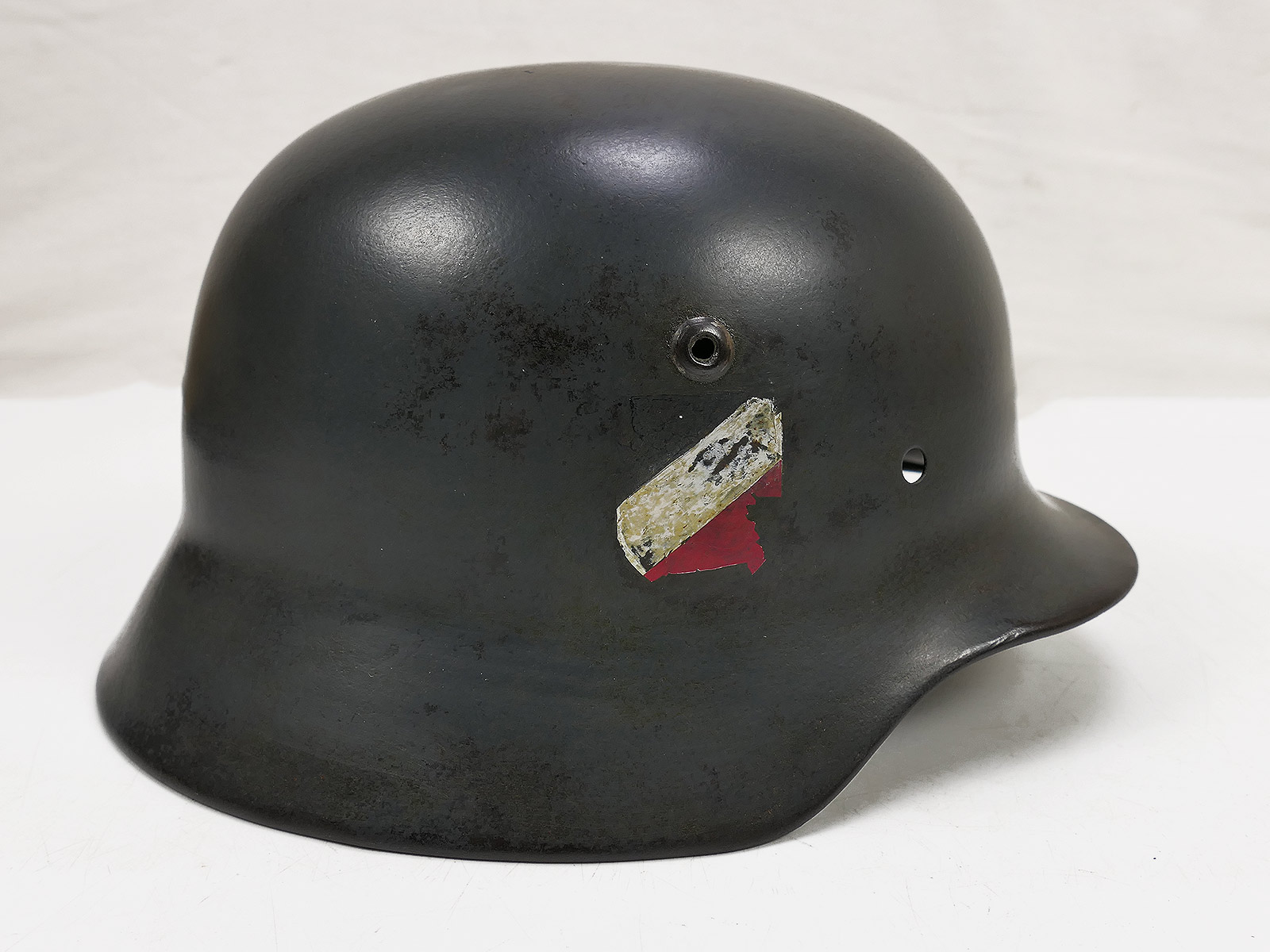 Original Wehrmacht / Luftwaffe Stahlhelm GLOCKE M35 DD SE62 Antik COLLECTION BATTLE WORN