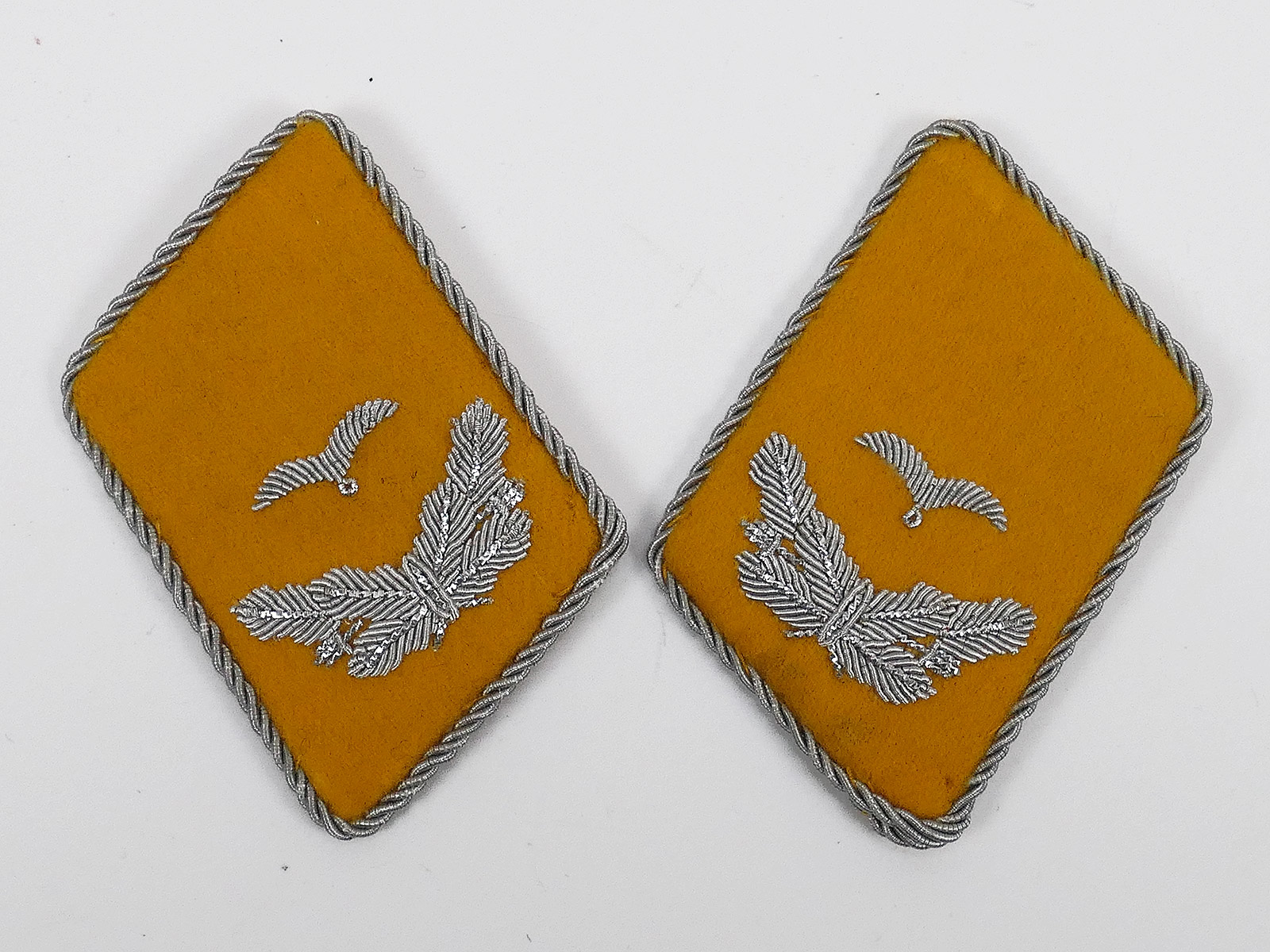 #A/ Antike Flieger Kragenspiegel Luftwaffe Leutnant LW Fallschirmjäger