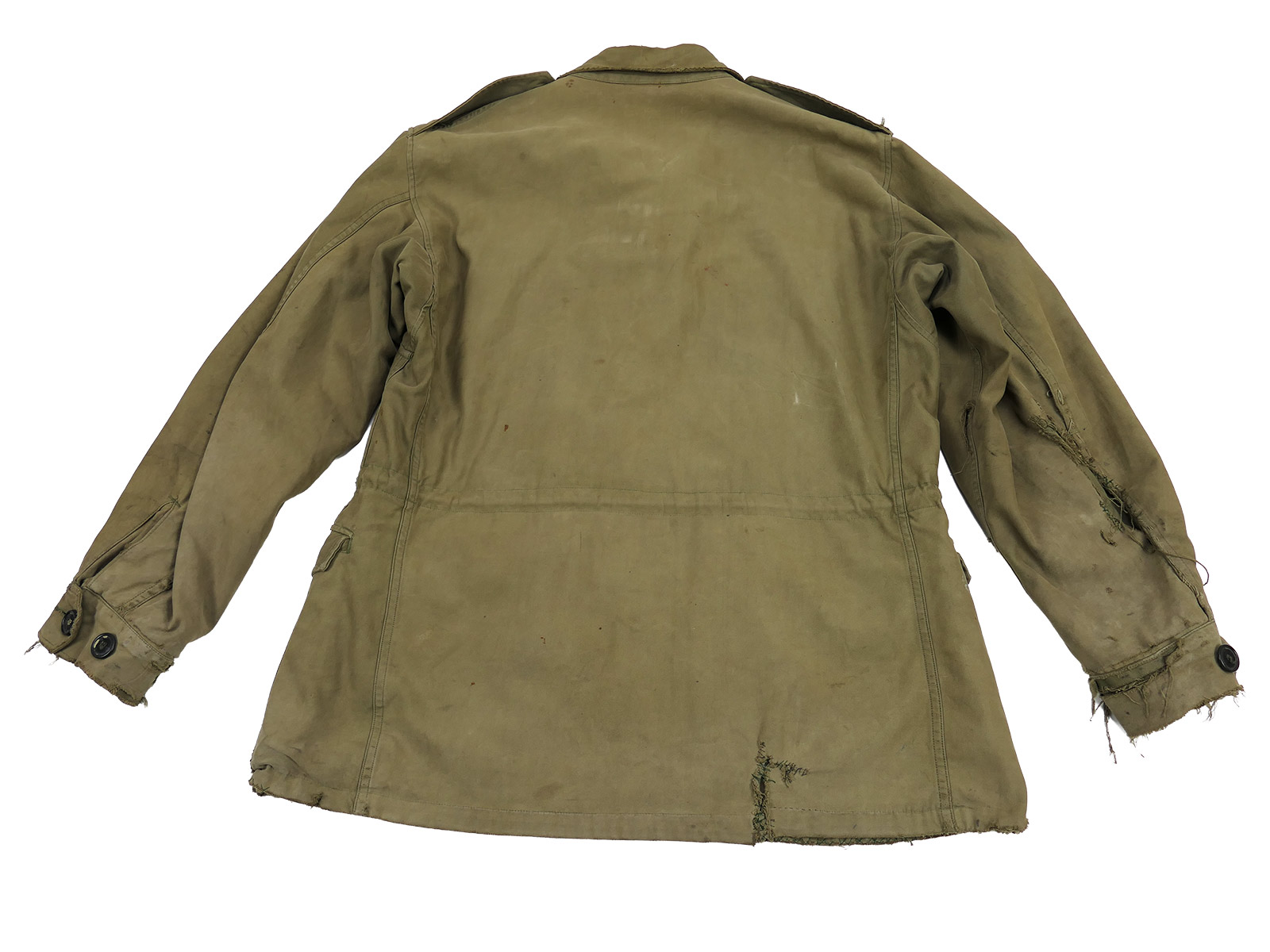 Original US Army WW2 M-1943 Field Jacket Feldjacke M-43 Gr.36R BATTLE WORN
