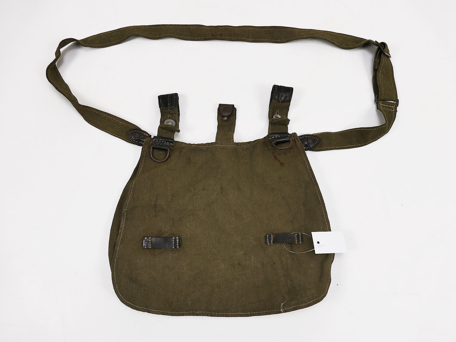 WW2 Wehrmacht Original M31 Brotbeutel mit Riemen COLLECTION BATTLE WORN