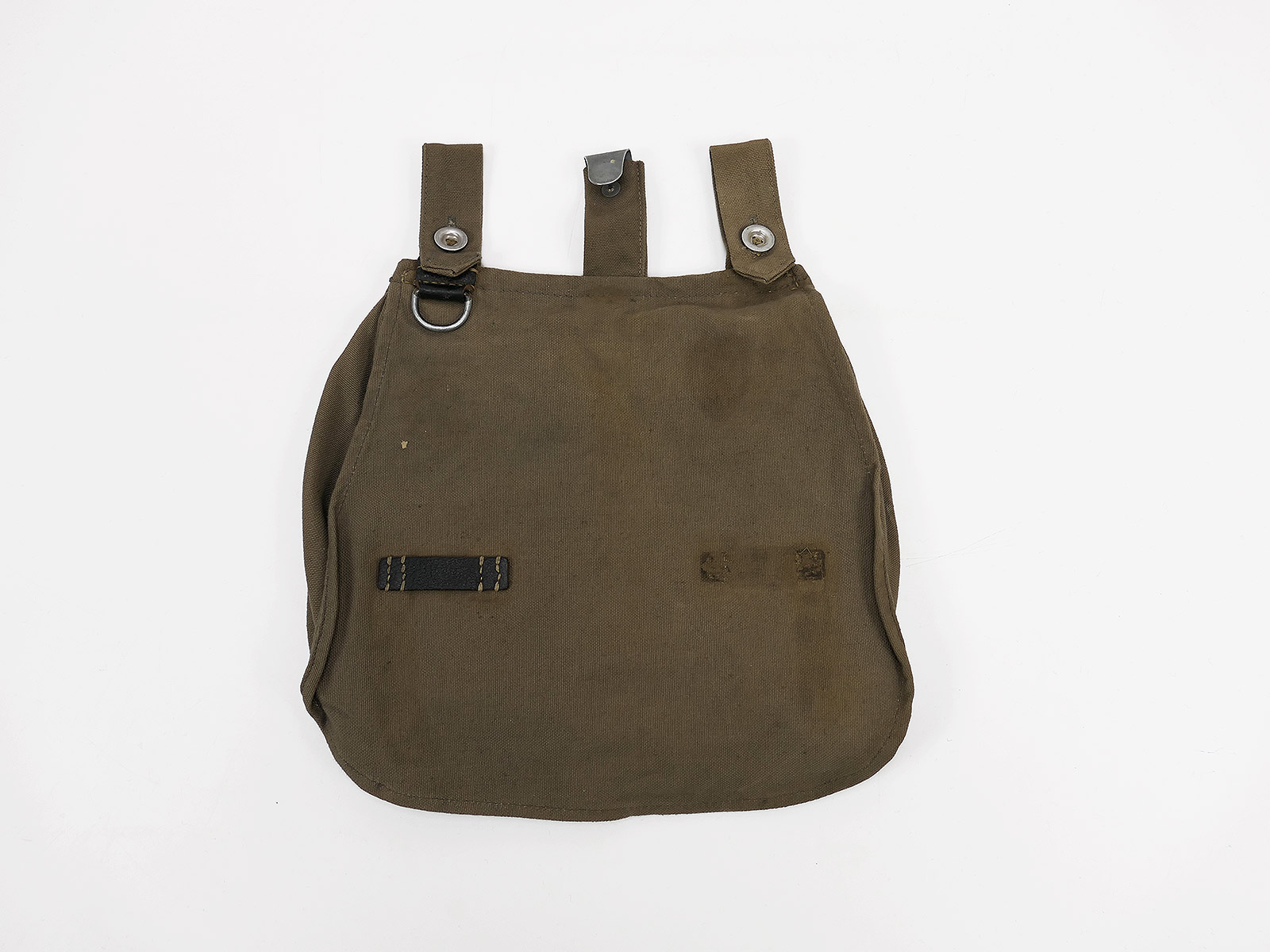 #01 Vintage Brotbeutel alte Art Filmrequisite modifiziert Typ wie WK1 Kaiserlich feldgrau 