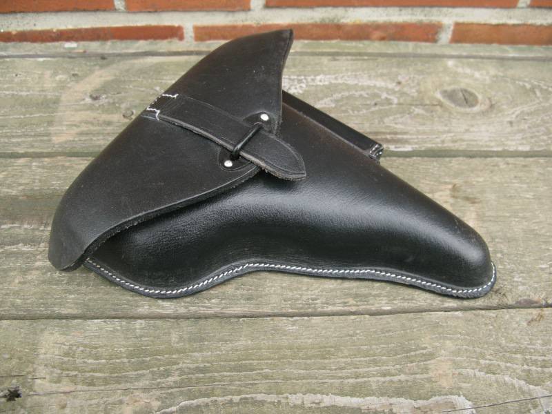 Wehrmacht P38 Holster Koffertasche Lederholster Pistolentasche schwarz