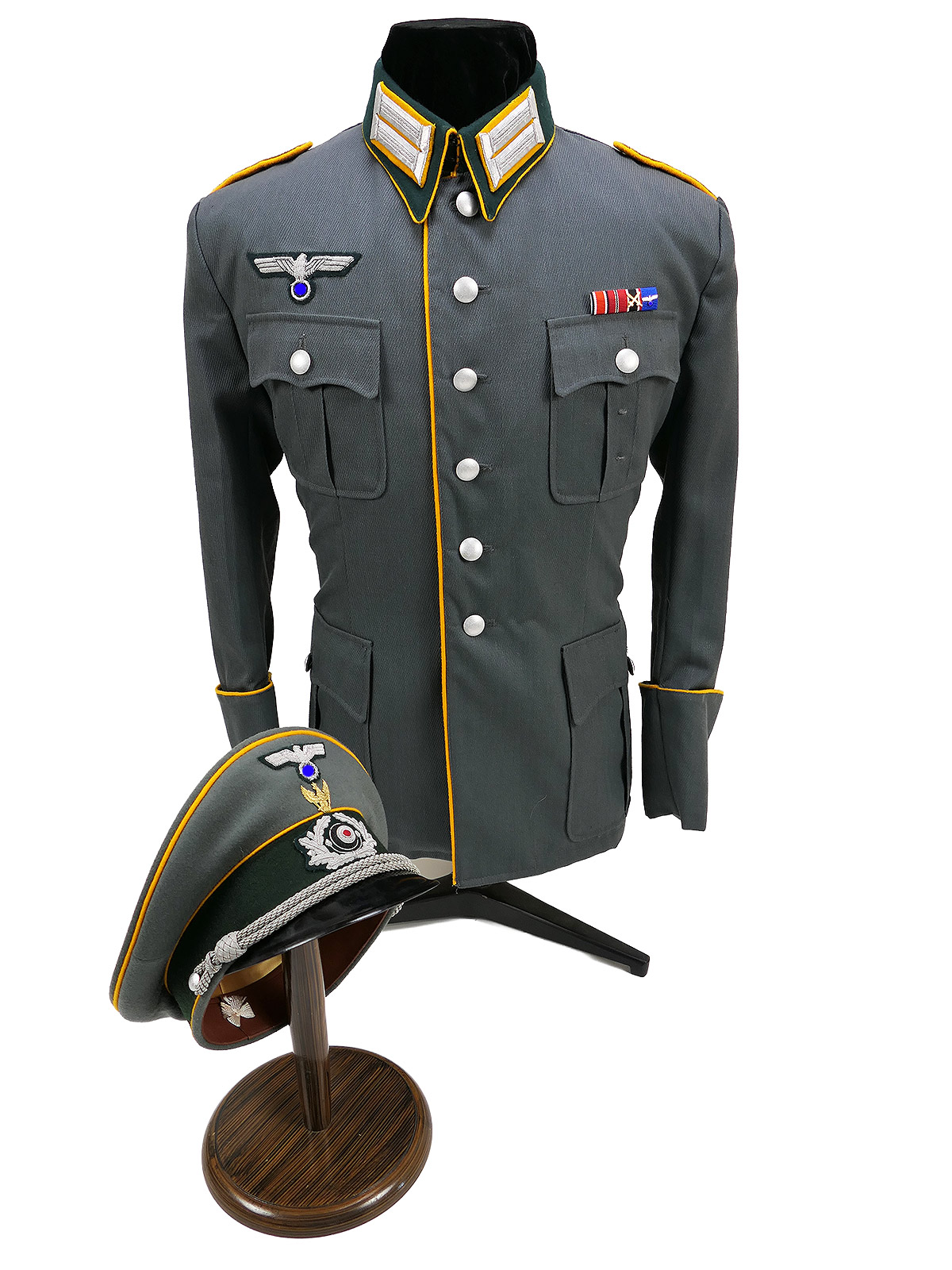 Offiziers Feldbluse Waffenrock Uniformrock Kavallerie Regiment 6 Aufklärer COLLECTION