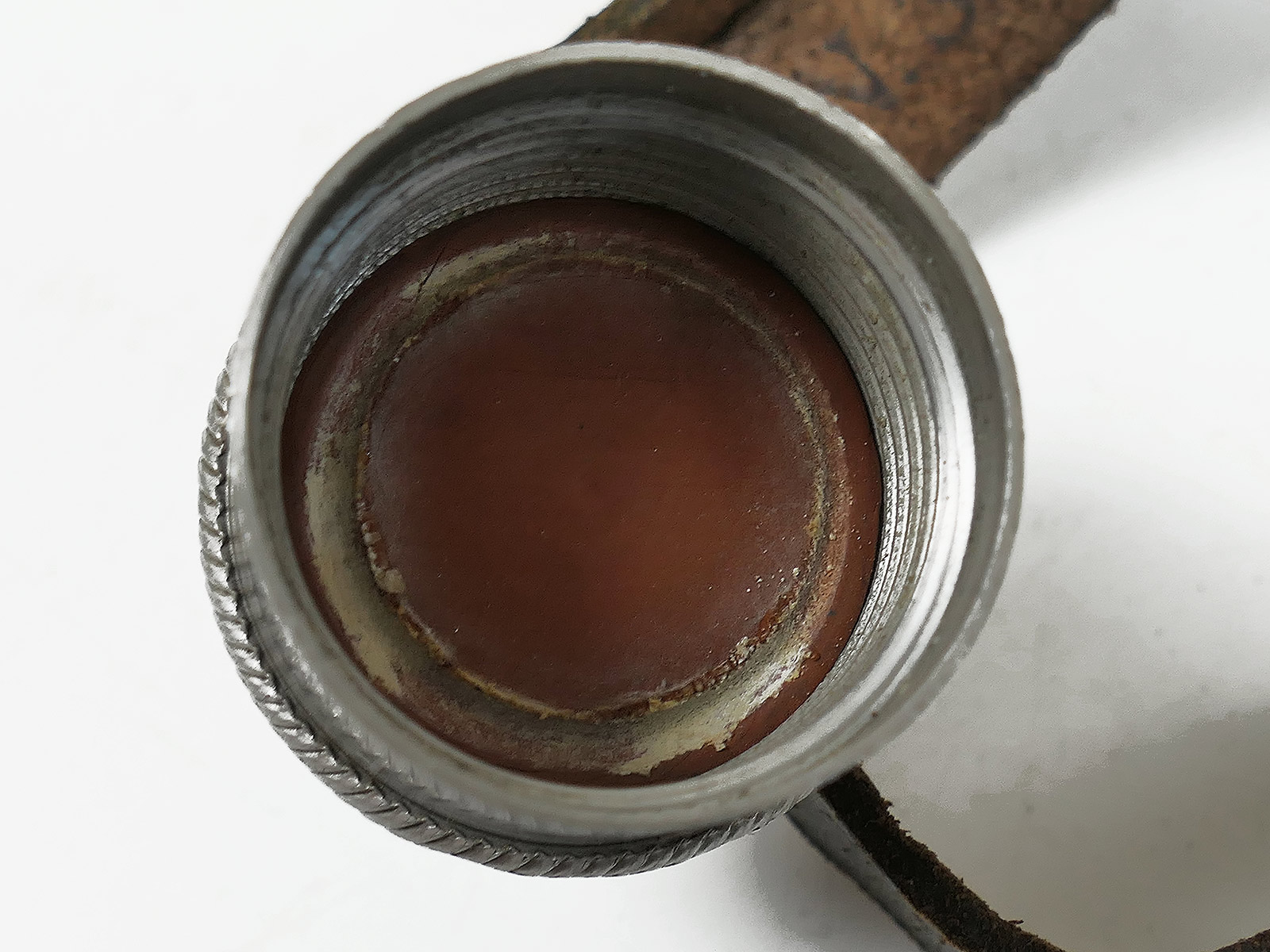 Wehrmacht Feldflasche SKN39 mit Alu Becher COLLECTION BATTLE WORN