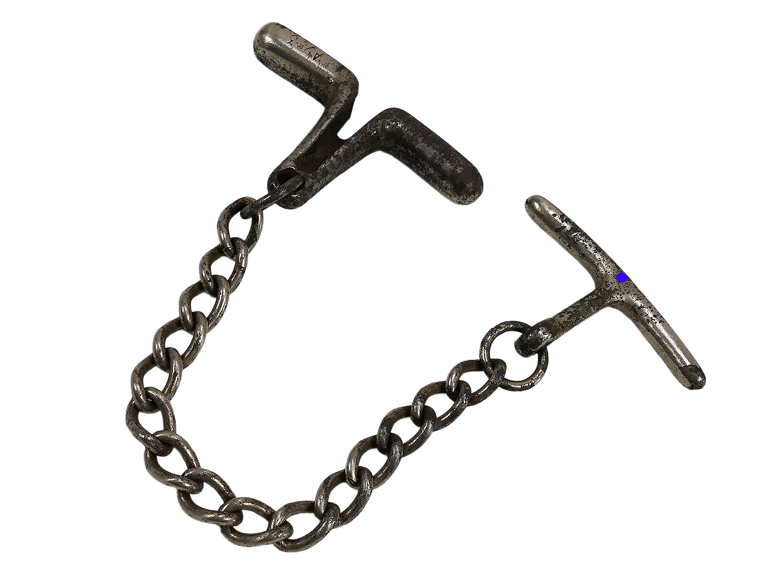 #A SS Hand Knebel Knebelkette Abführ-, Vorführ- oder Knebelkette ANTIK